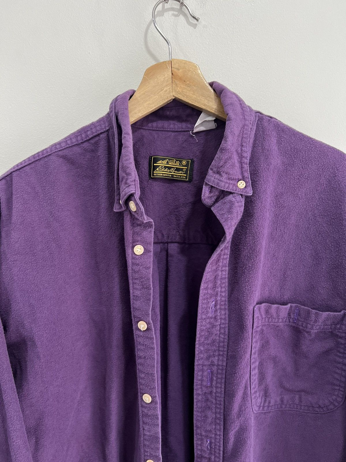 Eddie Bauer Vintage Eddie Bauer Button Up Shirt purple grape Size US L / EU 52-54 / 3 - 4 Thumbnail