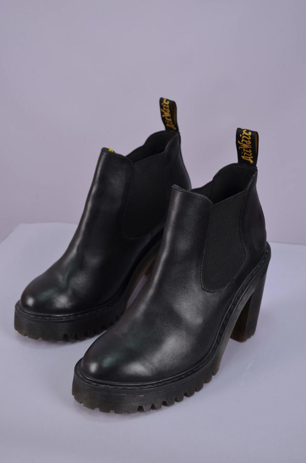 Dr. Martens Dr Martens Hurston Leather Heeled Chelsea Ankle Boots Sz 37 Size US 6 / IT 36 - 2 Thumbnail