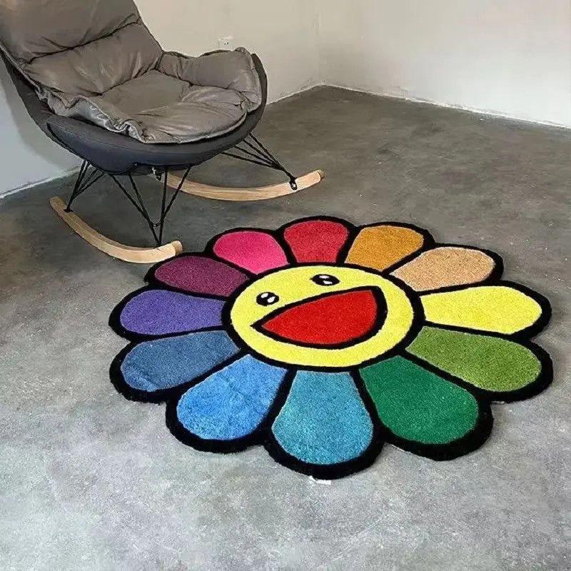 Other Flower Carpet Soft Tufted Rug Cute Size ONE SIZE - 7 Thumbnail