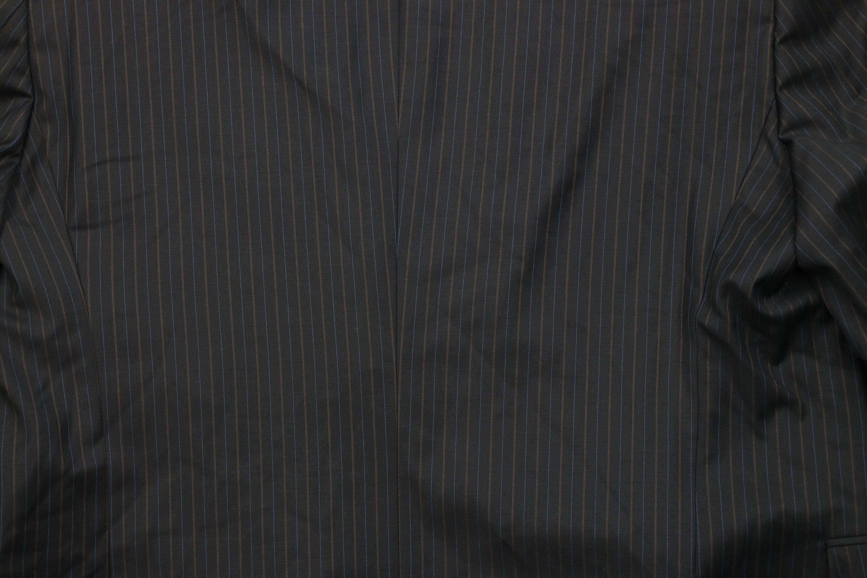 Vintage Vintage Streetwear 2 Piece Super 140s Wool Striped Suit Size 44L - 11 Thumbnail