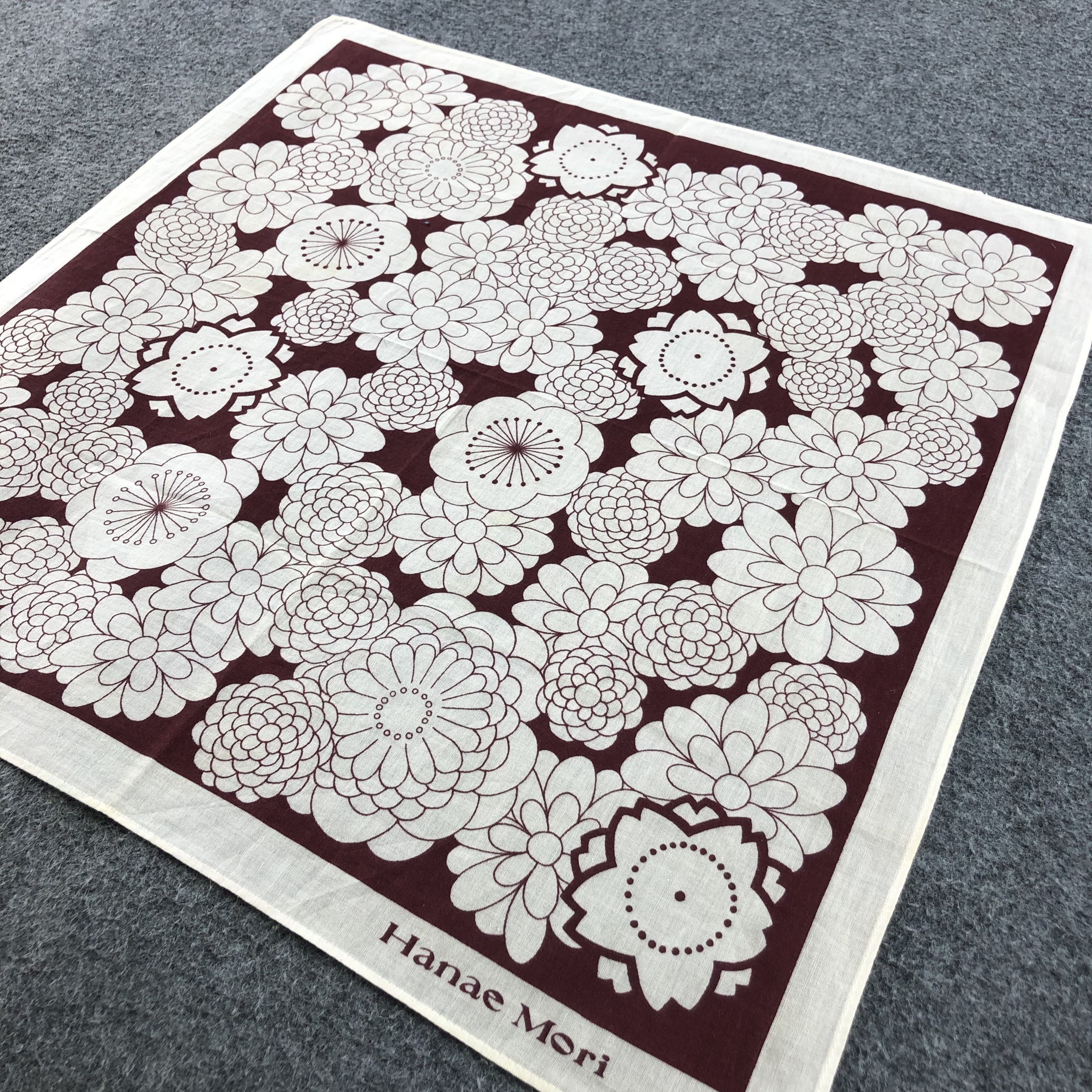 Hanae Mori Hanae Mori Handkerchief Neckerchief Bandana H1393 Size ONE SIZE - 3 Thumbnail