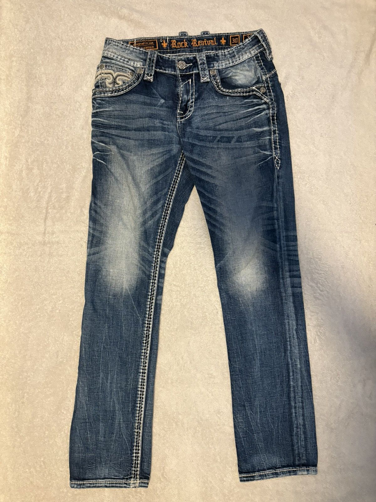 Rock Revival Rock Revival Tabby Straight Jeans Size US 30 / EU 46 - 1 Thumbnail