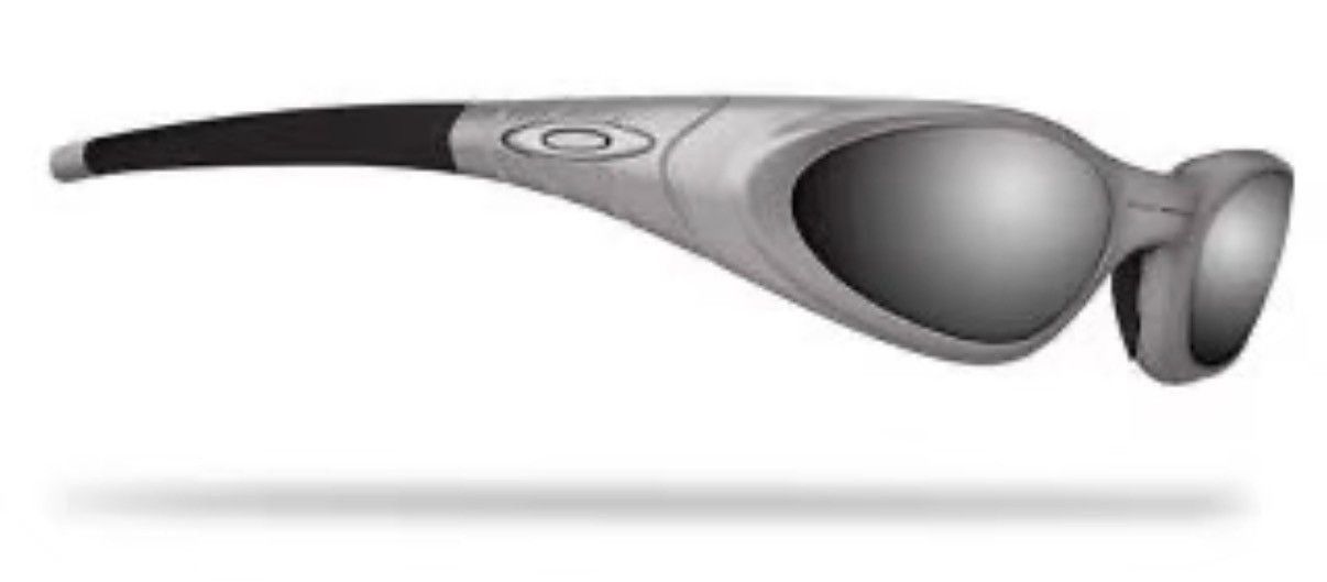 Oakley Silver Sporty Sunglasses with Dark Lenses Size ONE SIZE - 5 Thumbnail
