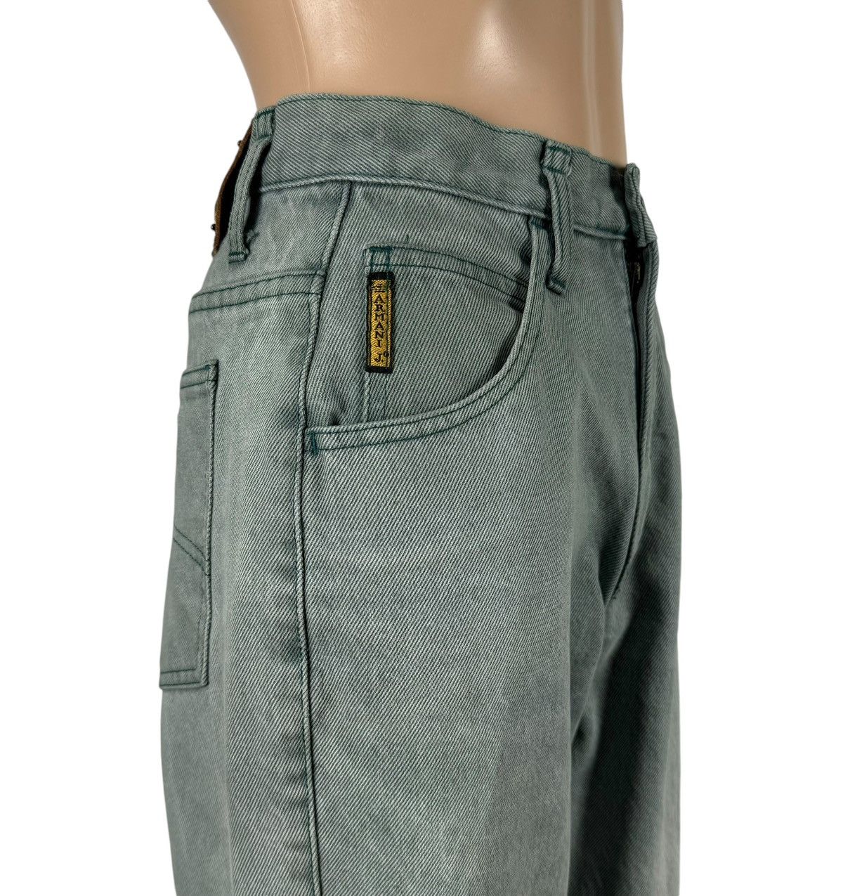Armani × Vintage 1980s Armani Jeans High Waist Jeans Tapered size 28 Vintage Size 28" / US 6 / IT 42 - 4 Thumbnail