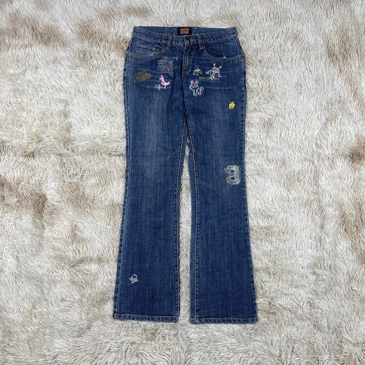 W&LT W&LT - Walter Van Beirendonck - Flared Denim Jeans Size 28" / US 6 / IT 42 - 1 Thumbnail