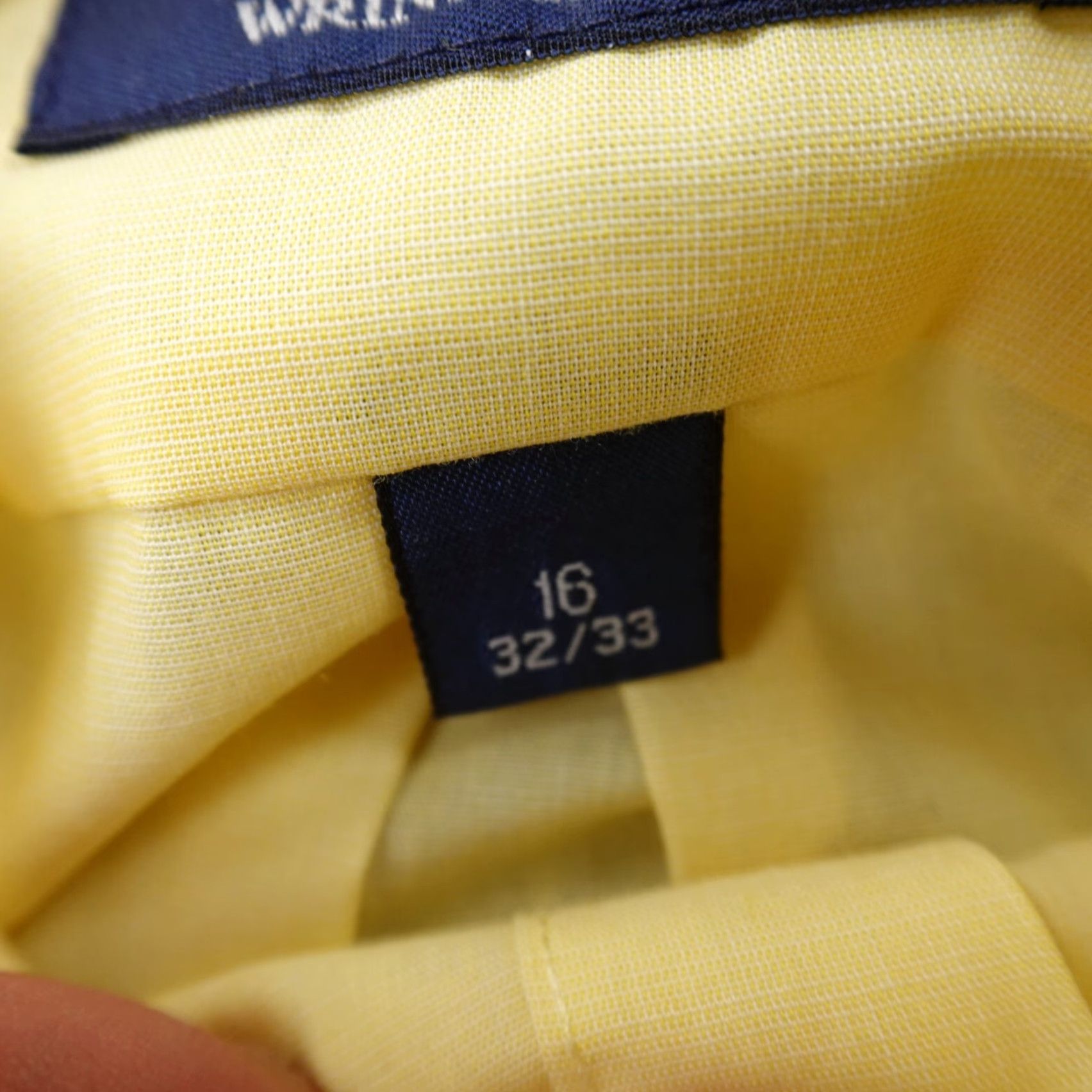 Stafford VTG Stafford Dress Shirt Mens 16 32/33 L Yellow Long Sleeve Button Up Wrinkle Free Size US L / EU 52-54 / 3 - 4 Thumbnail