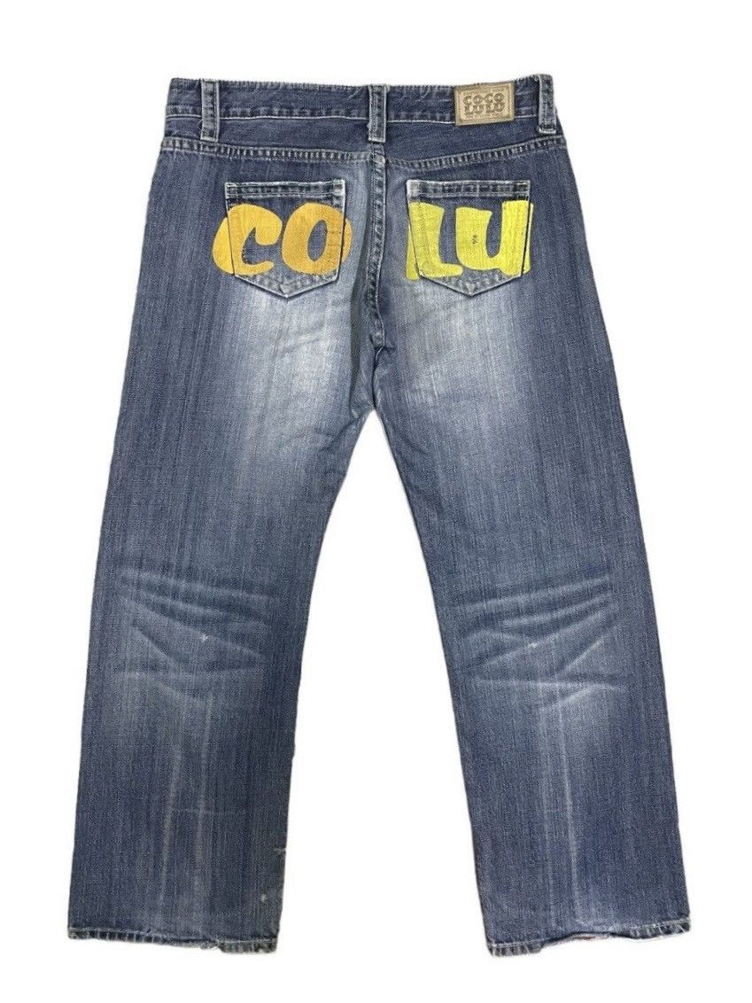 Japanese Brand Vintage Y2K Japanese Cocolulu Spellout Loose Cut Jeans Size US 33 - 1 Thumbnail