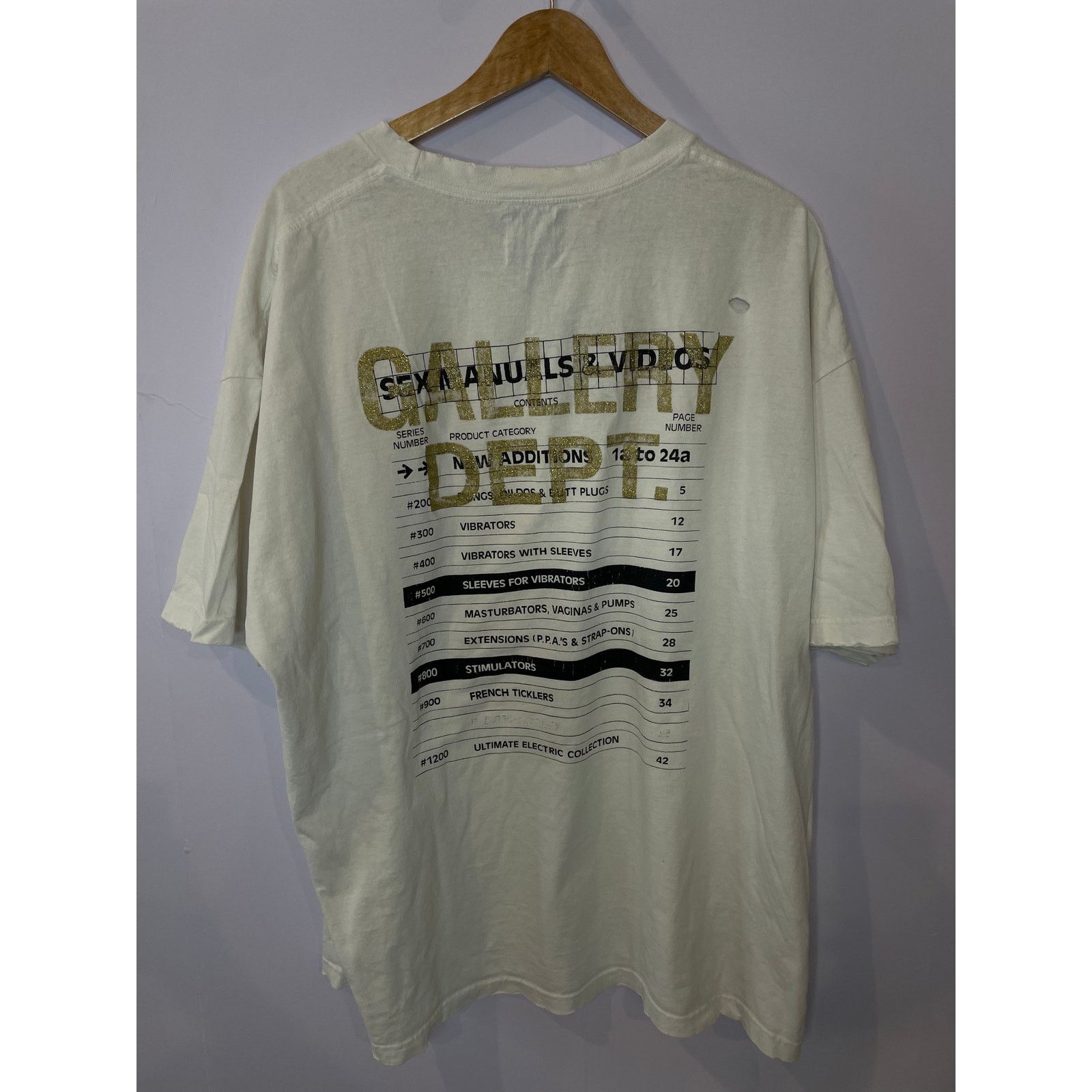 Gallery Dept. Gallery Dept Tee White Doc Johnson Pink Used XXL Size US XXL / EU 58 / 5 - 2 Thumbnail