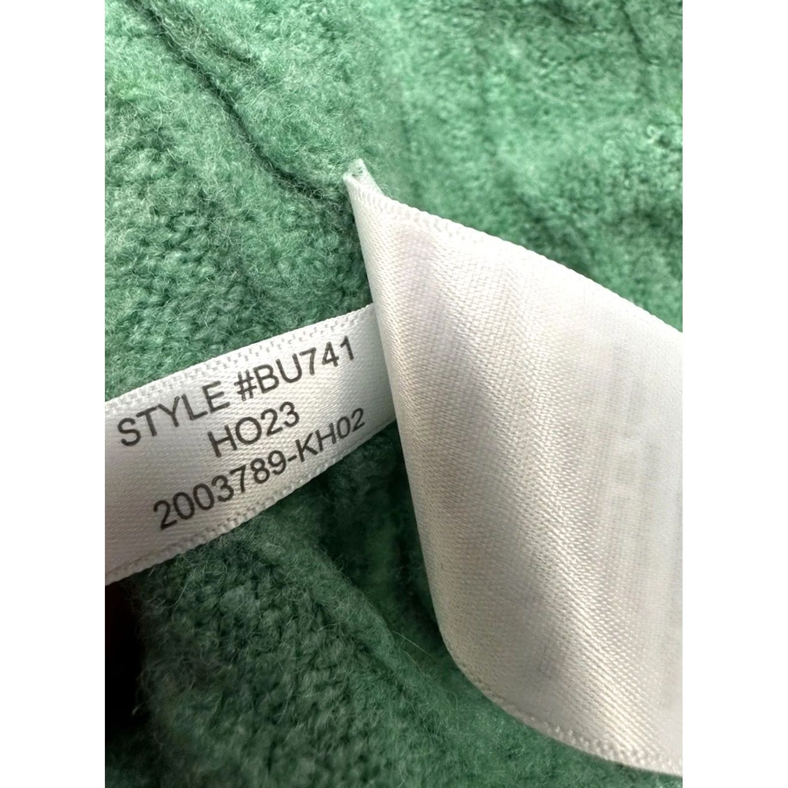 J.Crew J. Crew Factory Green Extra Soft Cable Knit Sweater Mock Neck / Women’s Medium Sweater Size M / US 6-8 / IT 42-44 - 6 Thumbnail