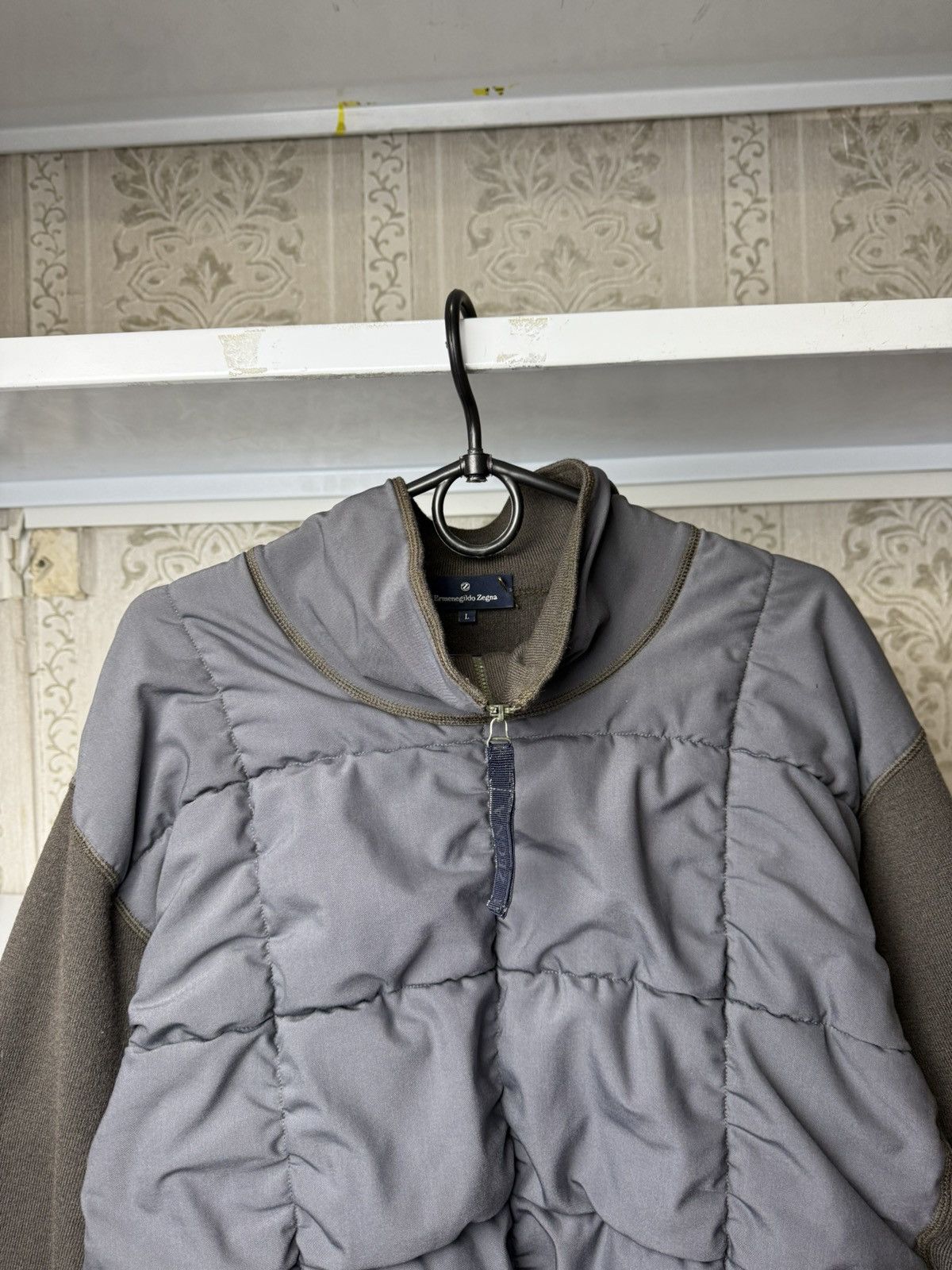 Ermenegildo Zegna Mens Ermenegildo Zegna Hybrid 1/4 zip fleece Size US L / EU 52-54 / 3 - 23 Thumbnail