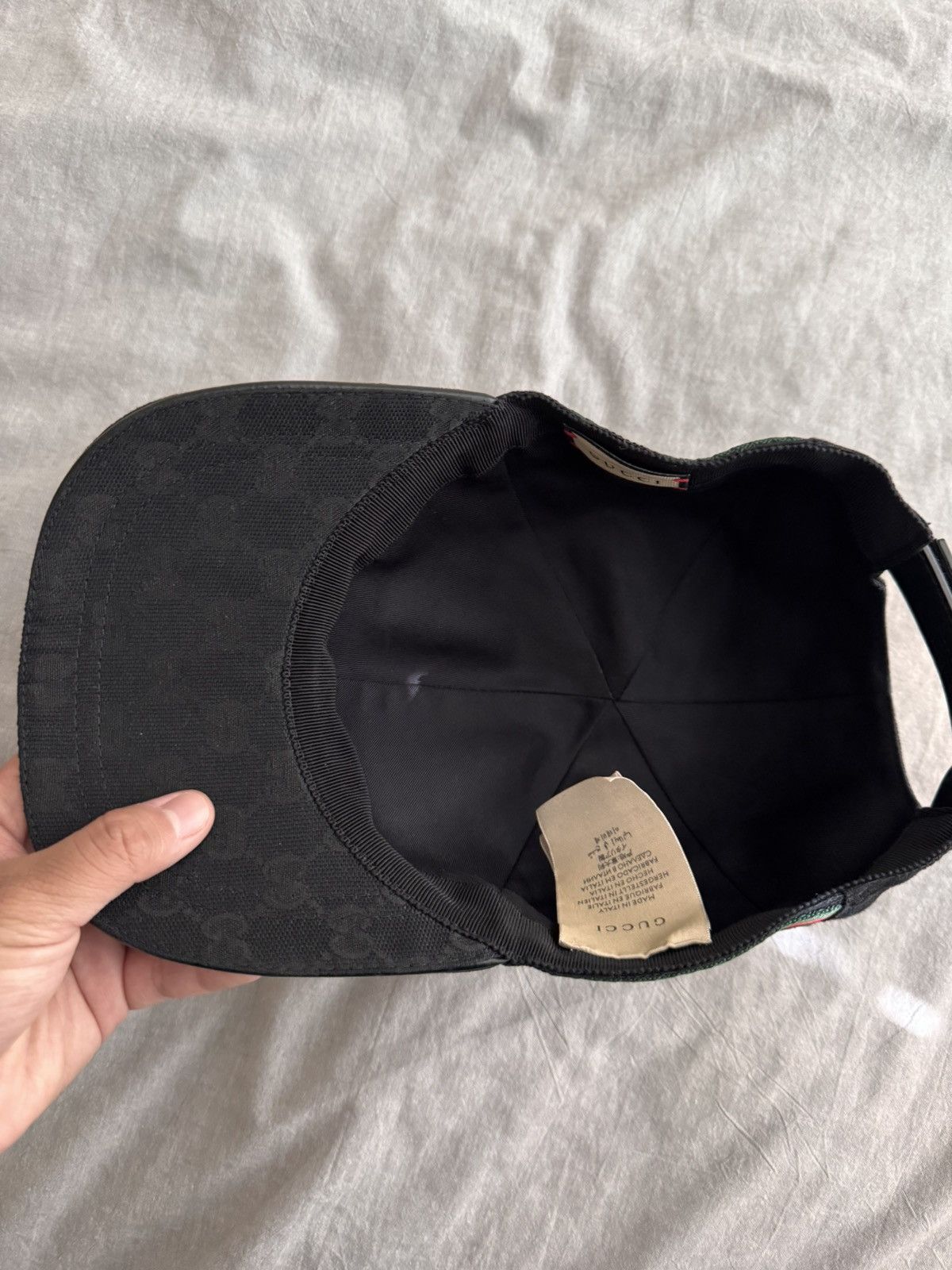 Gucci Gucci GG canvas baseball hat with Web black Size Large Size ONE SIZE - 5 Thumbnail