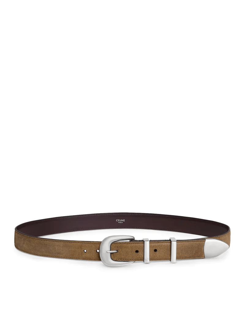 Celine CELINE $660 Brown Medium Western Belt New & Authentic Size ONE SIZE - 3 Thumbnail