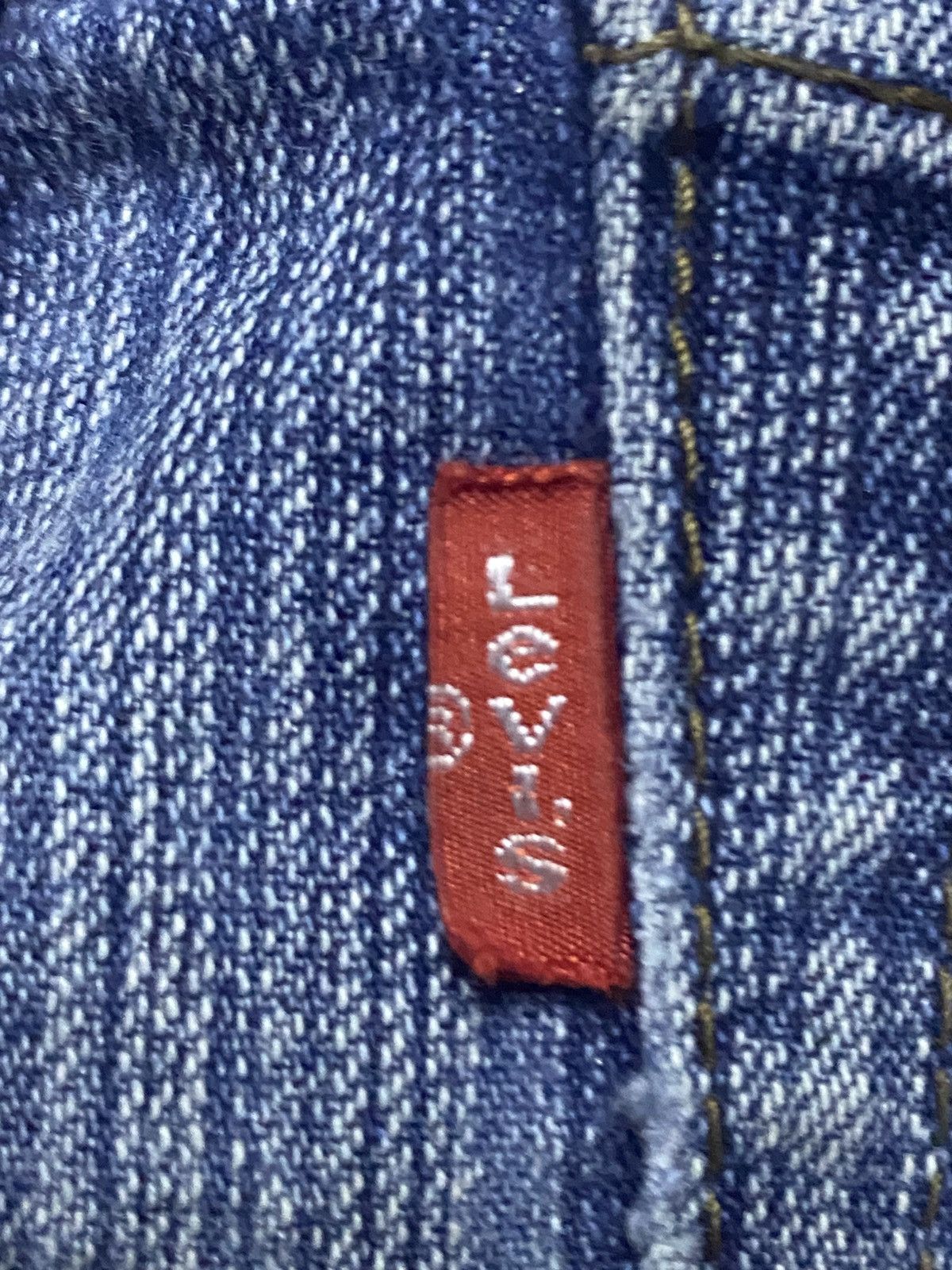 Levi's Vintage Levis 553 Blue Wash Distressed Slim Fit Jeans Size US 32 / EU 48 - 11 Thumbnail