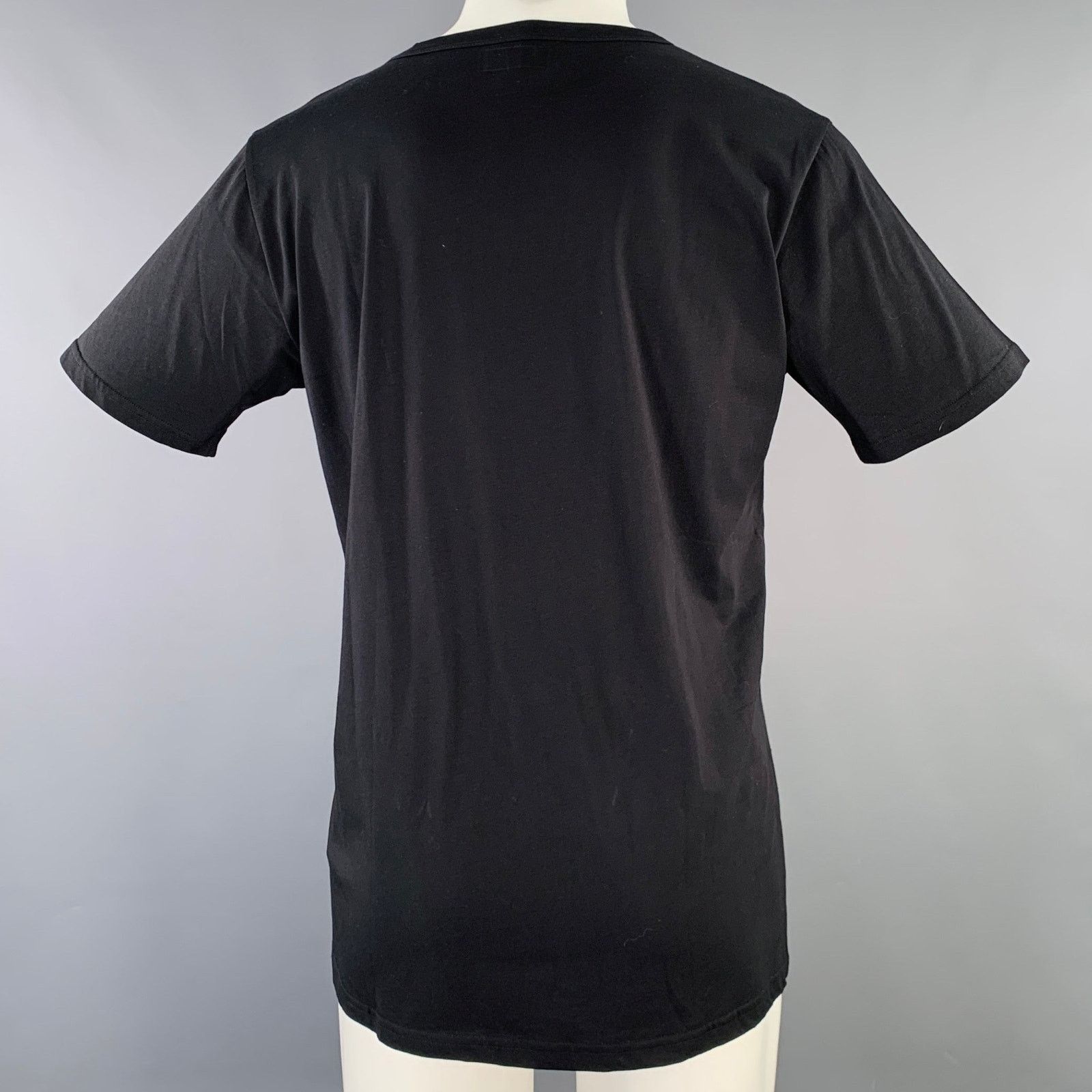 agnes b. Size M Black White Cotton Lizard Short Sleeve T-shirt Size US M / EU 48-50 / 2 - 4 Thumbnail