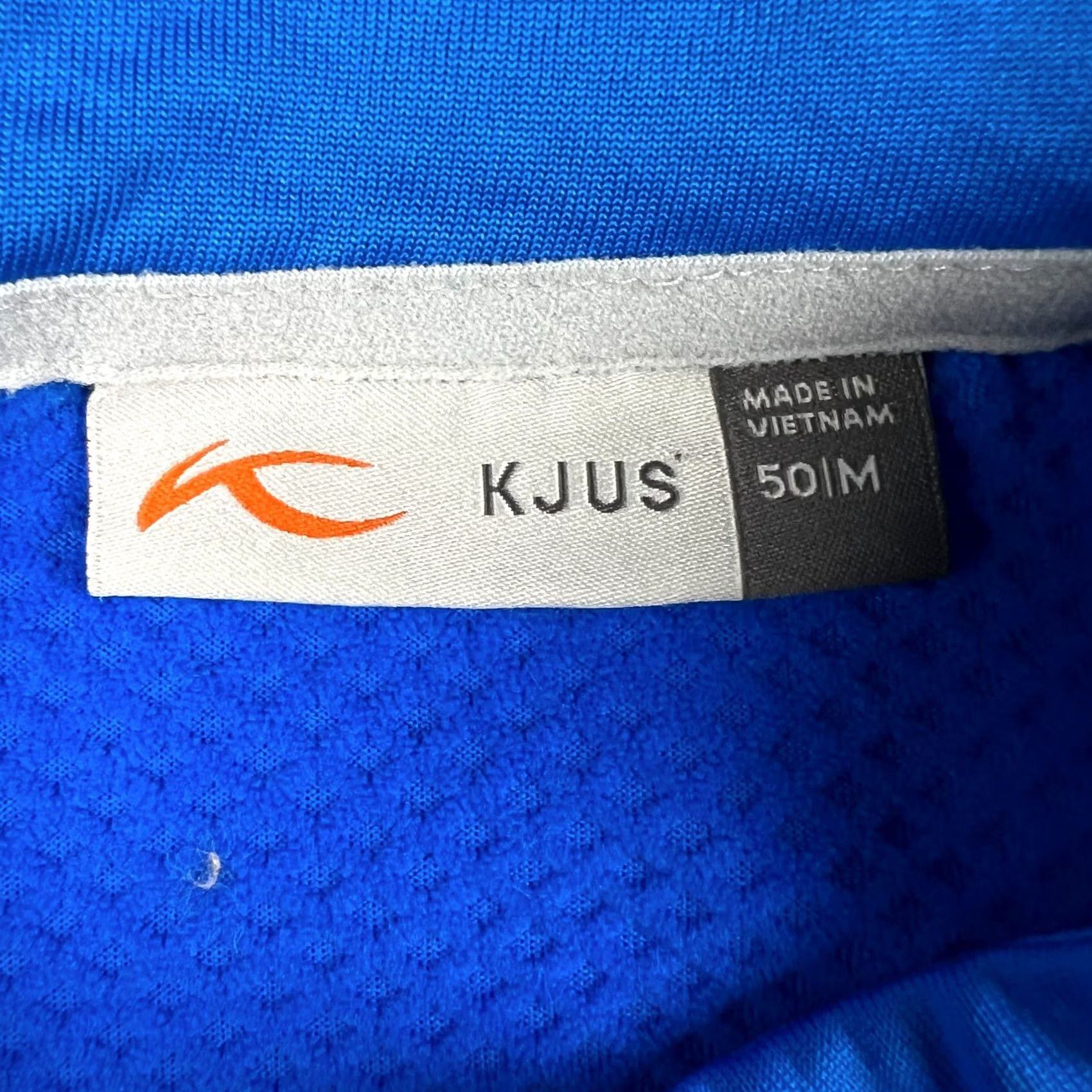 KJUS KJUS Vest Golf Mens Medium Blue Stretch Diamond Fleece Half Zip Pullover 50 Size US M / EU 48-50 / 2 - 3 Thumbnail