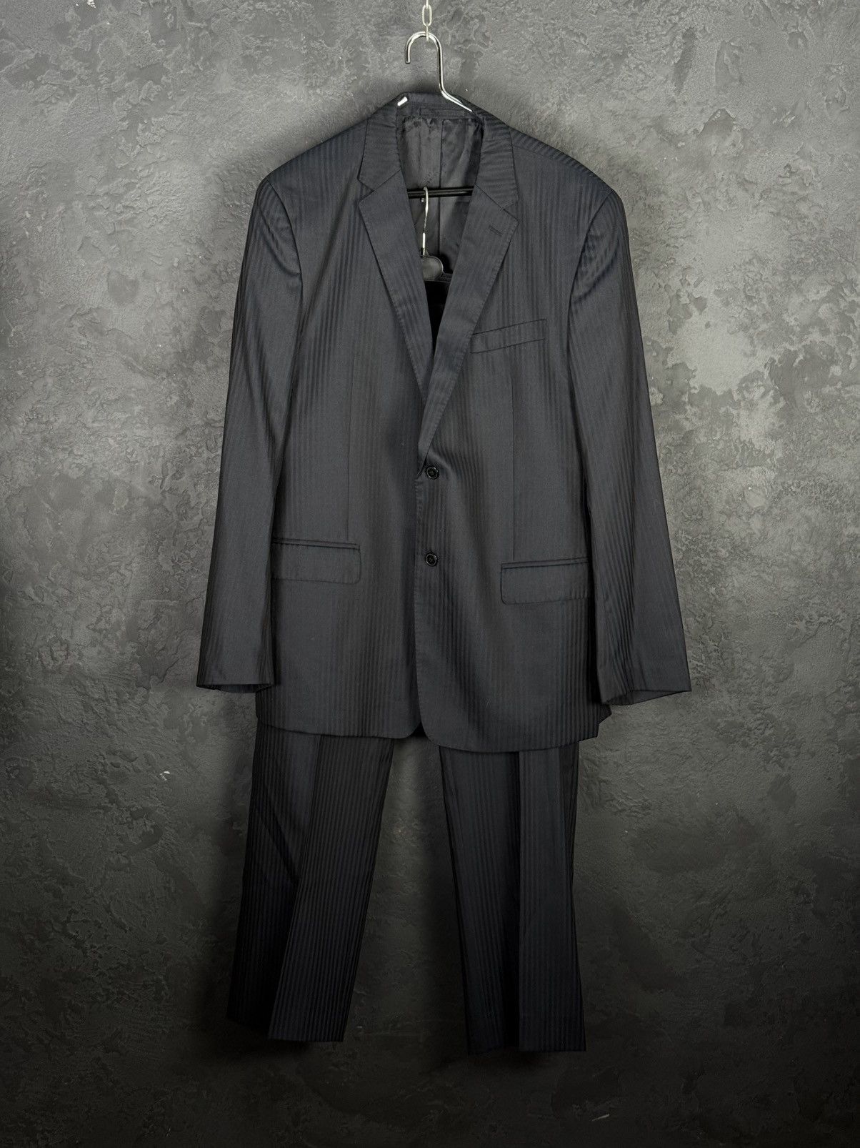 Versace Versace Collection Classic Pinstripe Wool-Silk Suit / EU 58 Size 46R - 1 Thumbnail