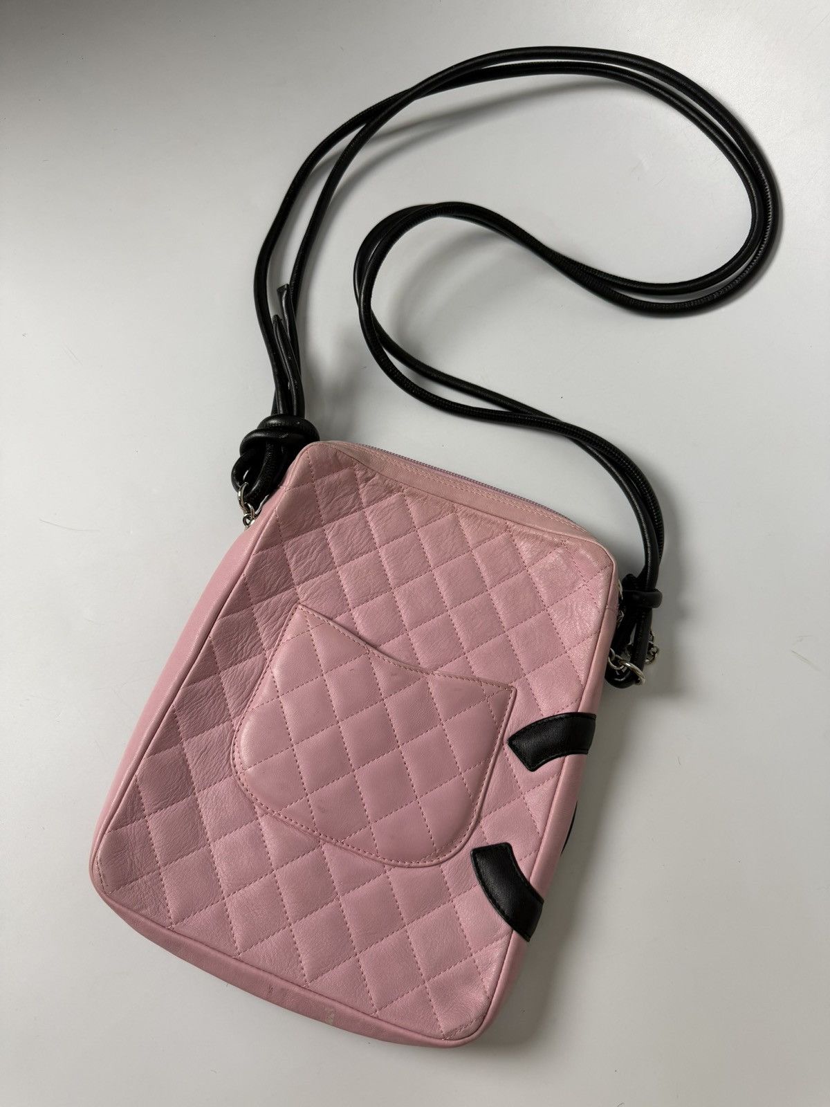 Chanel 2003 Chanel Pink Cambon Ligne Messenger Bag Size ONE SIZE - 9 Thumbnail