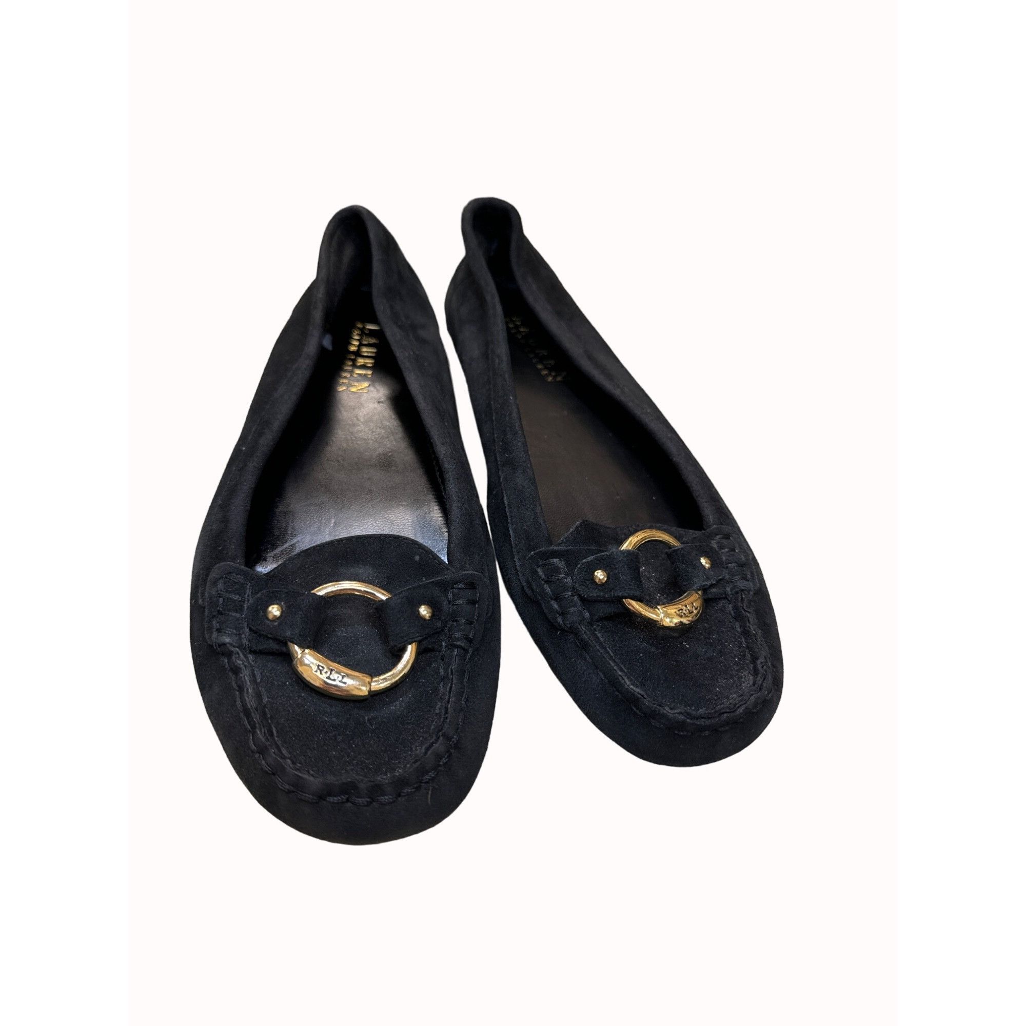 Lauren Ralph Lauren Lauren Ralph Lauren women’s black suede leather shoes flats Size US 7 / IT 37 - 10 Thumbnail