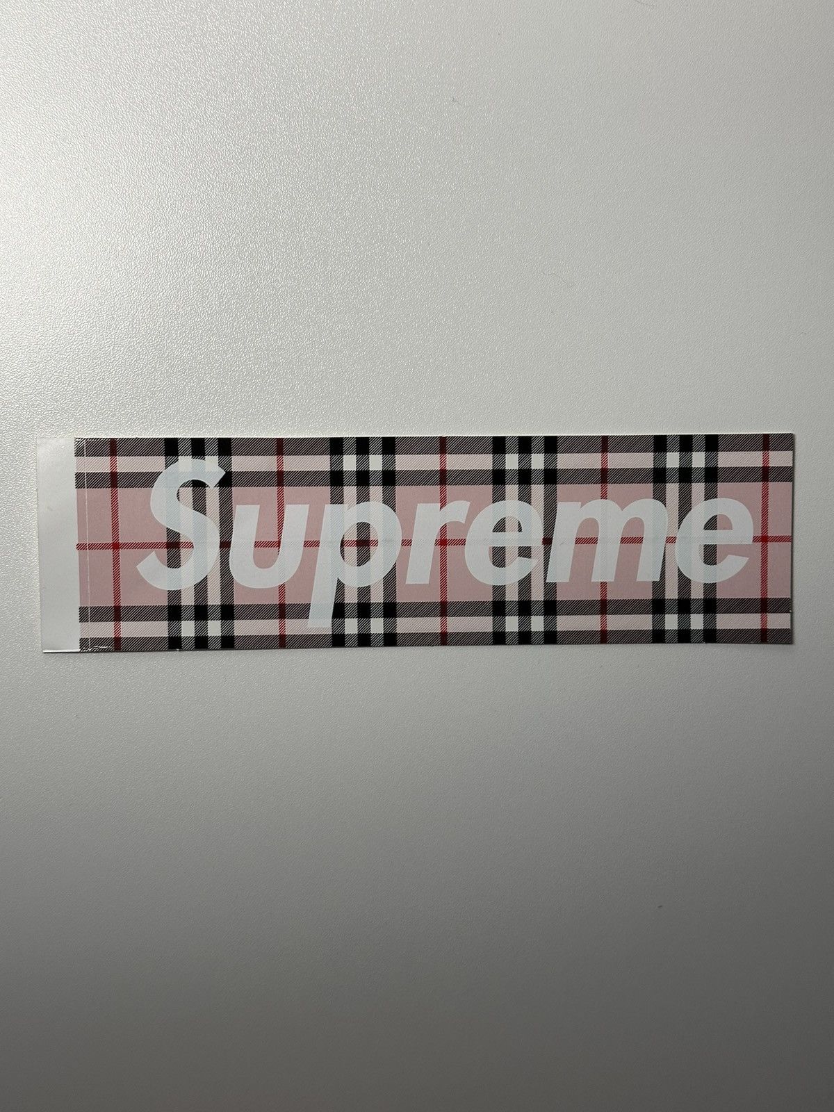 SUPREME　BOXLogoステッカー　BURBERRY他 Supreme X Burberry Box Logo Sticker | eBay