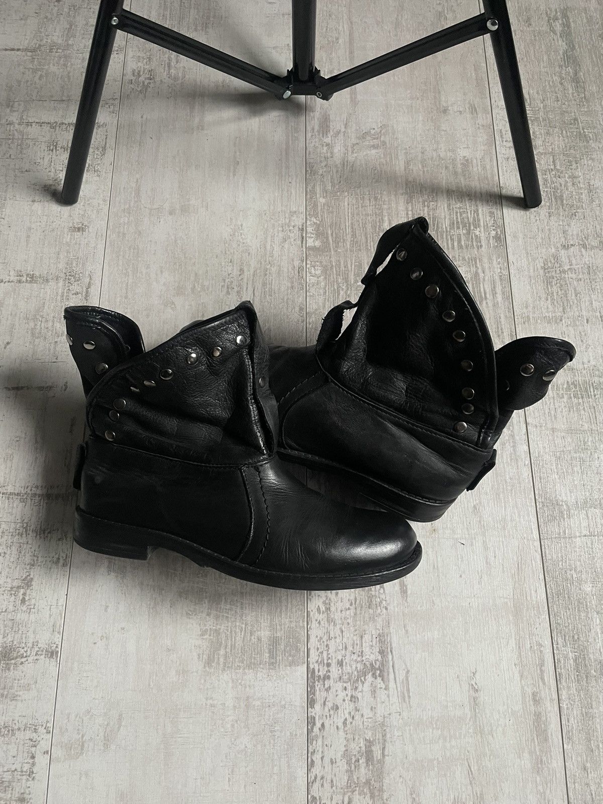 Buffalo London Avant Garde 00’s Buffalo Leather Boots Vintage RARE Size US 9 / IT 39 - 2 Thumbnail