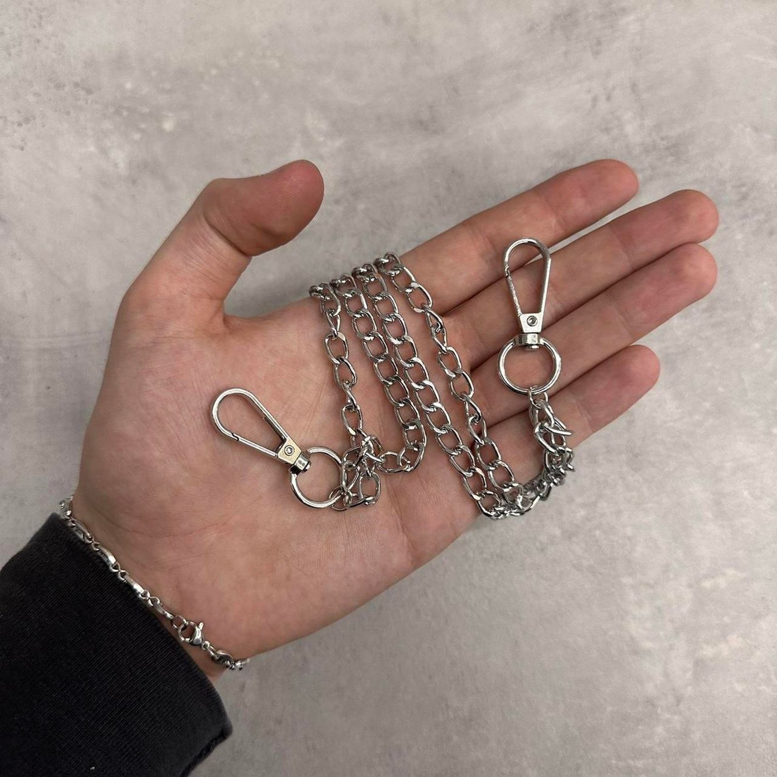 Other Y2k style silver metal grunge WMNS Size ONE SIZE - 3 Thumbnail