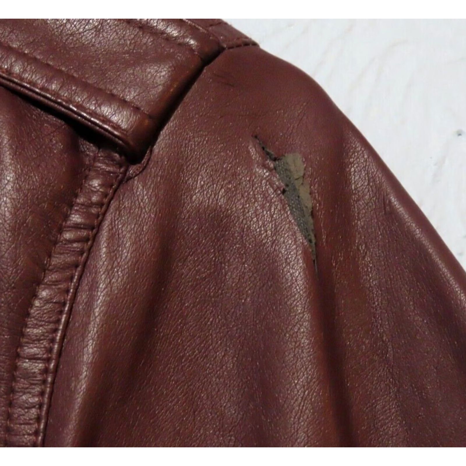 Torrid Torrid Women's Jacket Bomber Hooded Faux Leather Knit Zip Red Full Zip Regular Short Long Sleeve Winter 0 Plus Size XS / US 0-2 / IT 36-38 - 7 Thumbnail