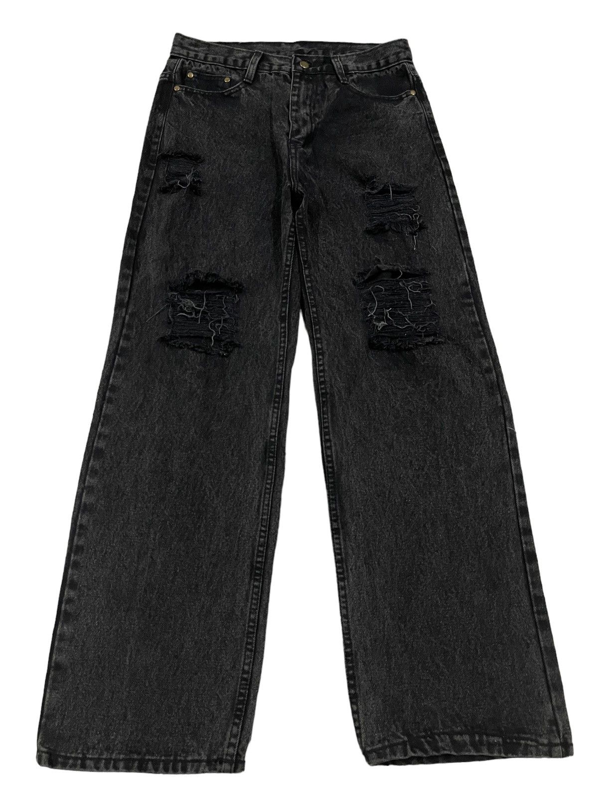 Japanese Brand Vintage Japanese Brand Distressed Style Baggy Jeans Size US 30 / EU 46 - 1 Thumbnail