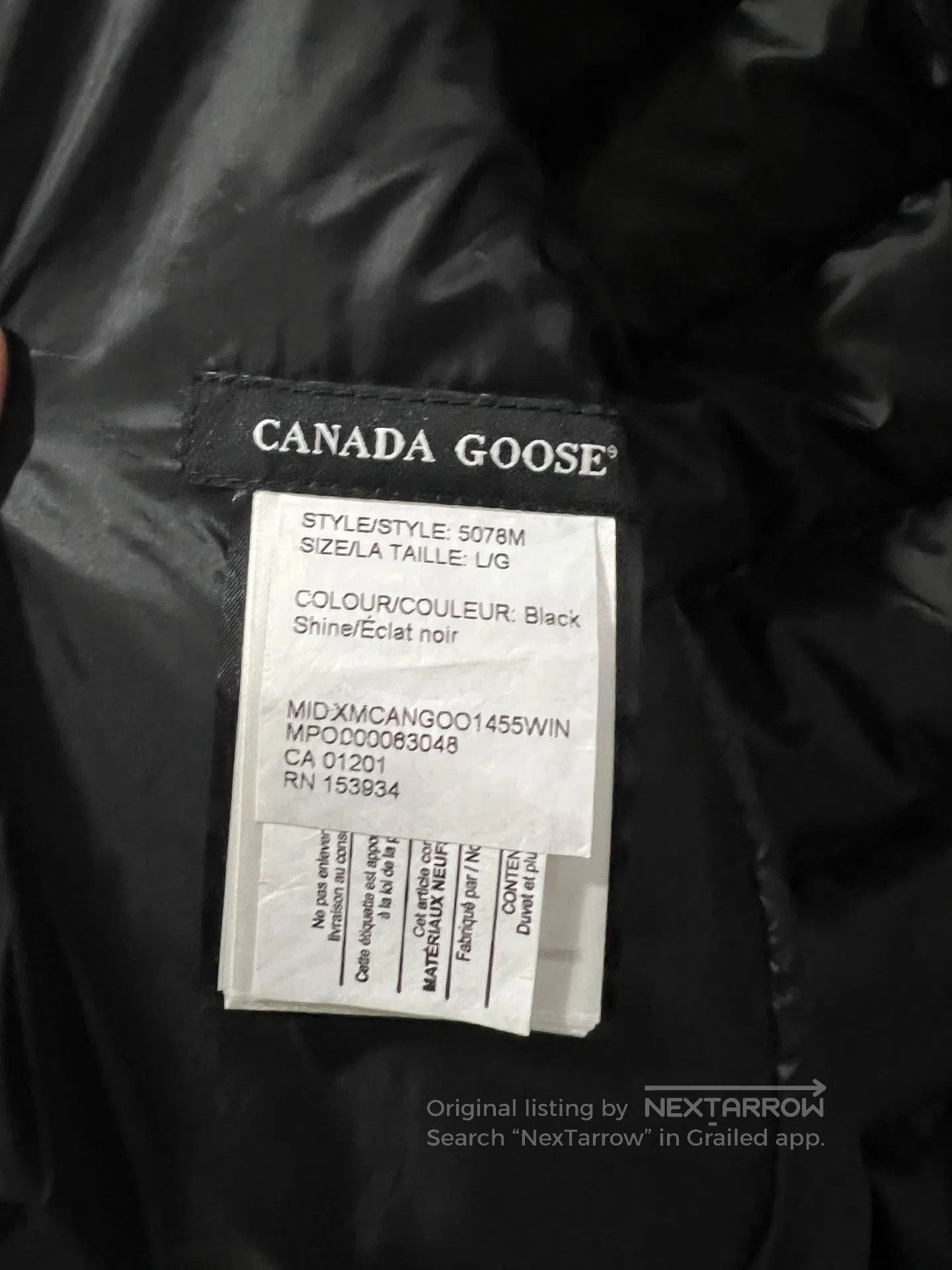 Canada Goose Canada Goose Sleeve tag, front chest pocket, down jacket| Size US L / EU 52-54 / 3 - 6 Thumbnail