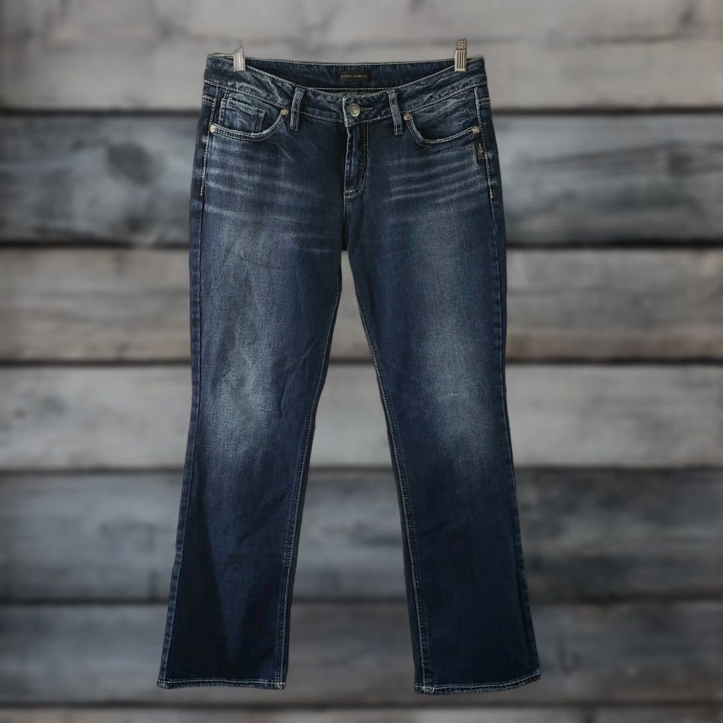 Vintage Silver Jeans Suki Slim Boot Jeans 29 Blue Mid Rise Cotton Blend Women's Jeans Size 29" - 1 Thumbnail