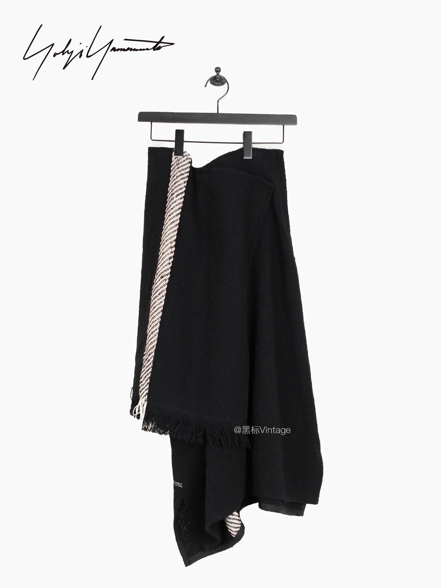 Yohji Yamamoto Yohji Yamamoto 22AW Asymmetric Fringe Women Skirt Size 26" / US 2 / IT 38 - 1 Thumbnail