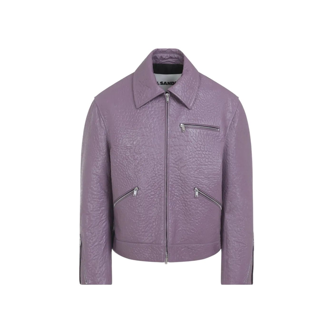 Jil Sander JIL SANDER Wisteria Leather Bomber Jacket New & Authentic (M Size ONE SIZE - 1 Thumbnail