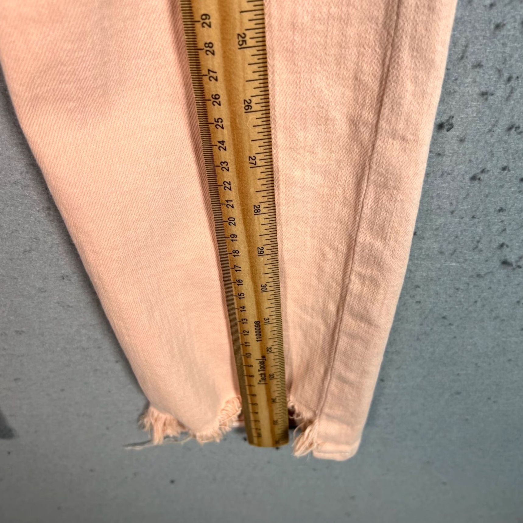 Denime McGuire Valletta Straight Light Pink Frayed Hem Jeans Size 26 Denim Womens Size 26" / US 2 / IT 38 - 7 Thumbnail