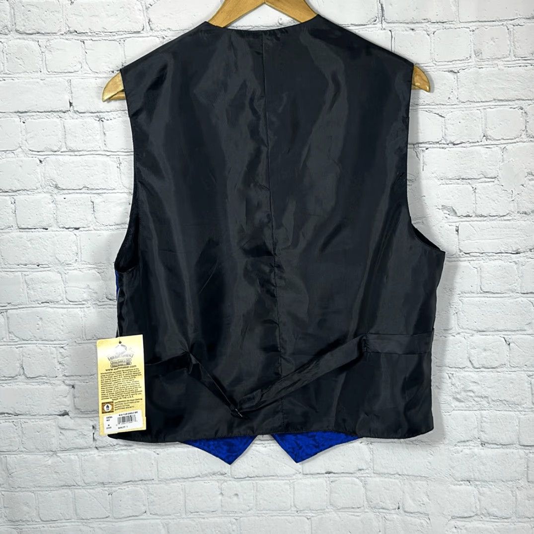 Vintage Wah Maker Frontier Collection Blue Silk Vest M Waistcoat Made in USA NWT Mens Size US M / EU 48-50 / 2 - 6 Thumbnail