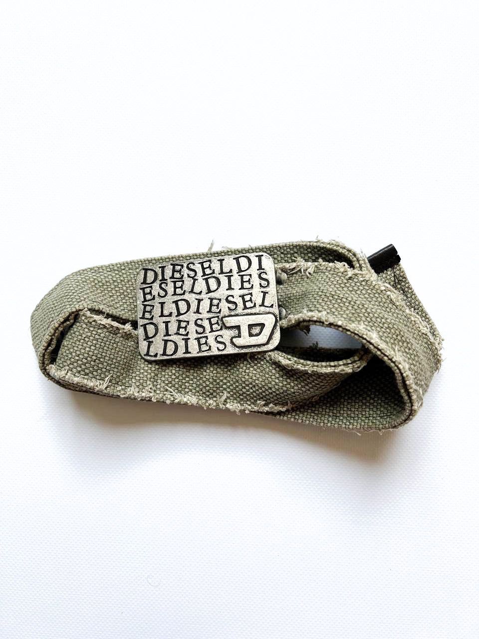 Diesel × Japanese Brand Vintage Diesel big crazy logo buckle military belt punk y2k Size ONE SIZE - 1 Thumbnail