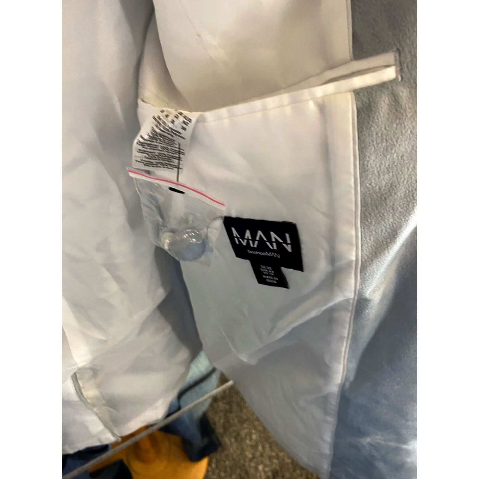 Vintage Boohoo Man JACKET COAT Velour Poly Sz 38 NWT Blazer Men Sharp 38 Velour Poly Jacket Coat NWT Boohoo Man Mens Jacket Coat Sz 38 Sharp Size 38R - 7 Thumbnail