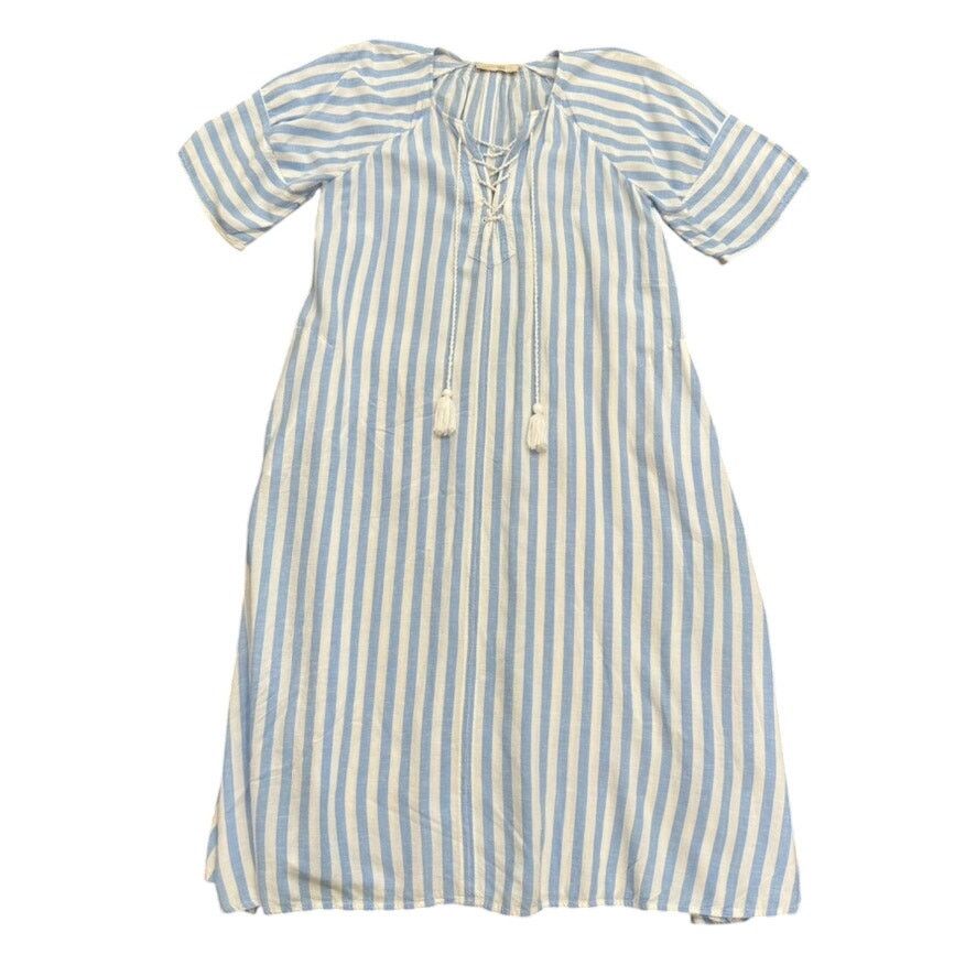 Vanessa Bruno Vanessa Bruno Striped Brooklyn Dress in Blue/White, Size M Size M / US 6-8 / IT 42-44 - 4 Thumbnail