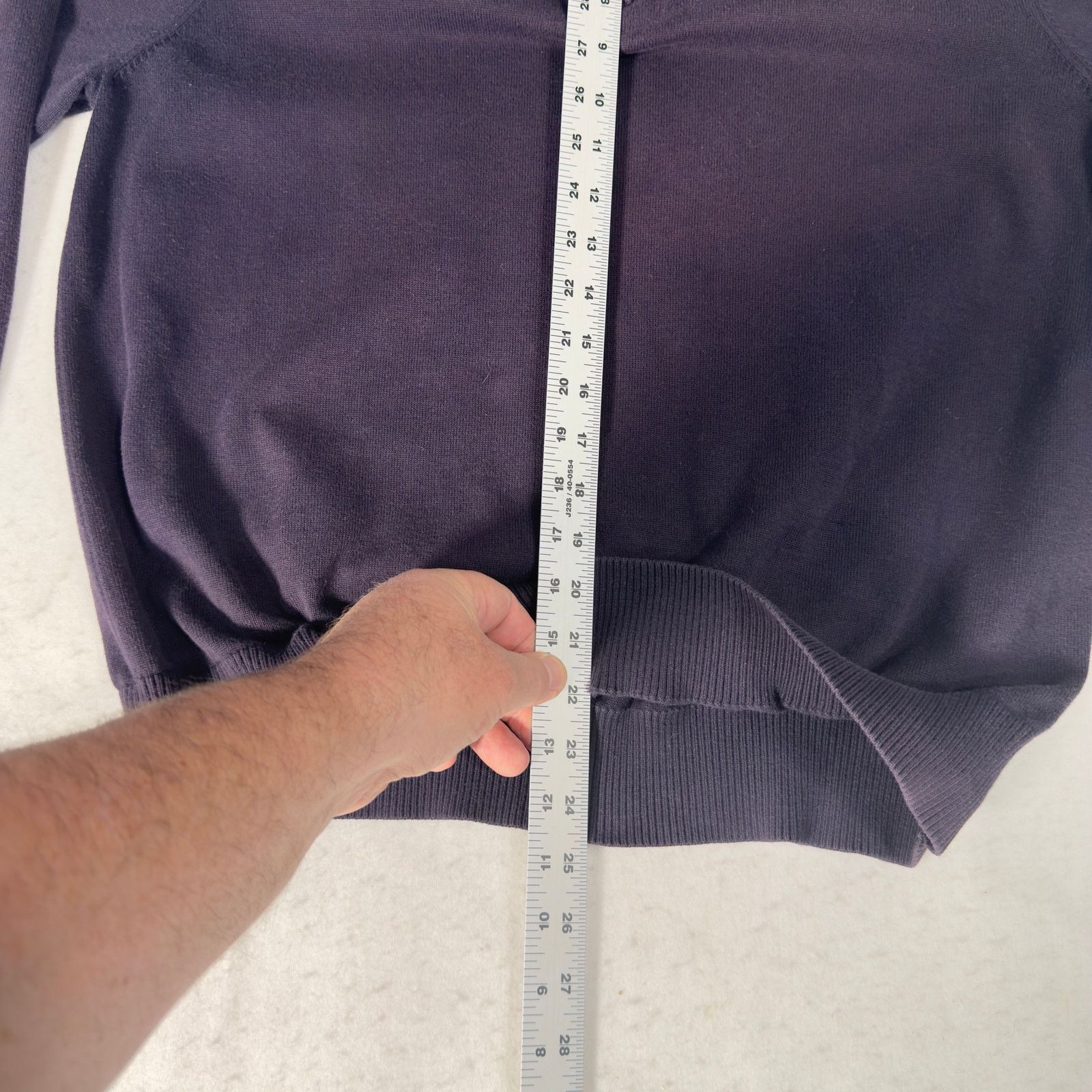 Lands' End Lands' End 100 Supima Cotton 1/4 Zip Sweater High Collar Size US L / EU 52-54 / 3 - 7 Thumbnail