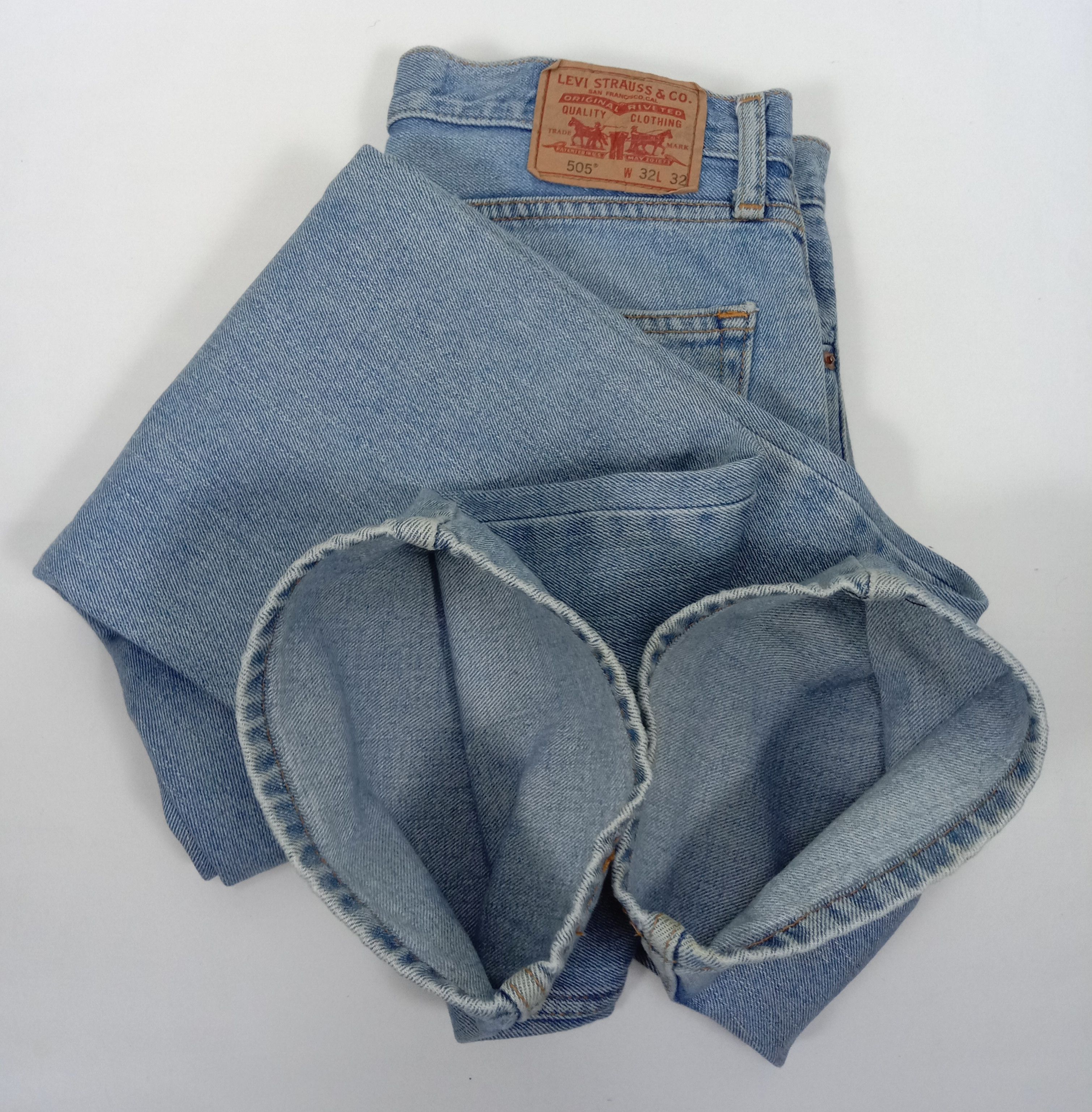 Levi's Vintage Levi's 505 Light Wash Jeans Straight Fit Denim Size US 32 / EU 48 - 16 Thumbnail