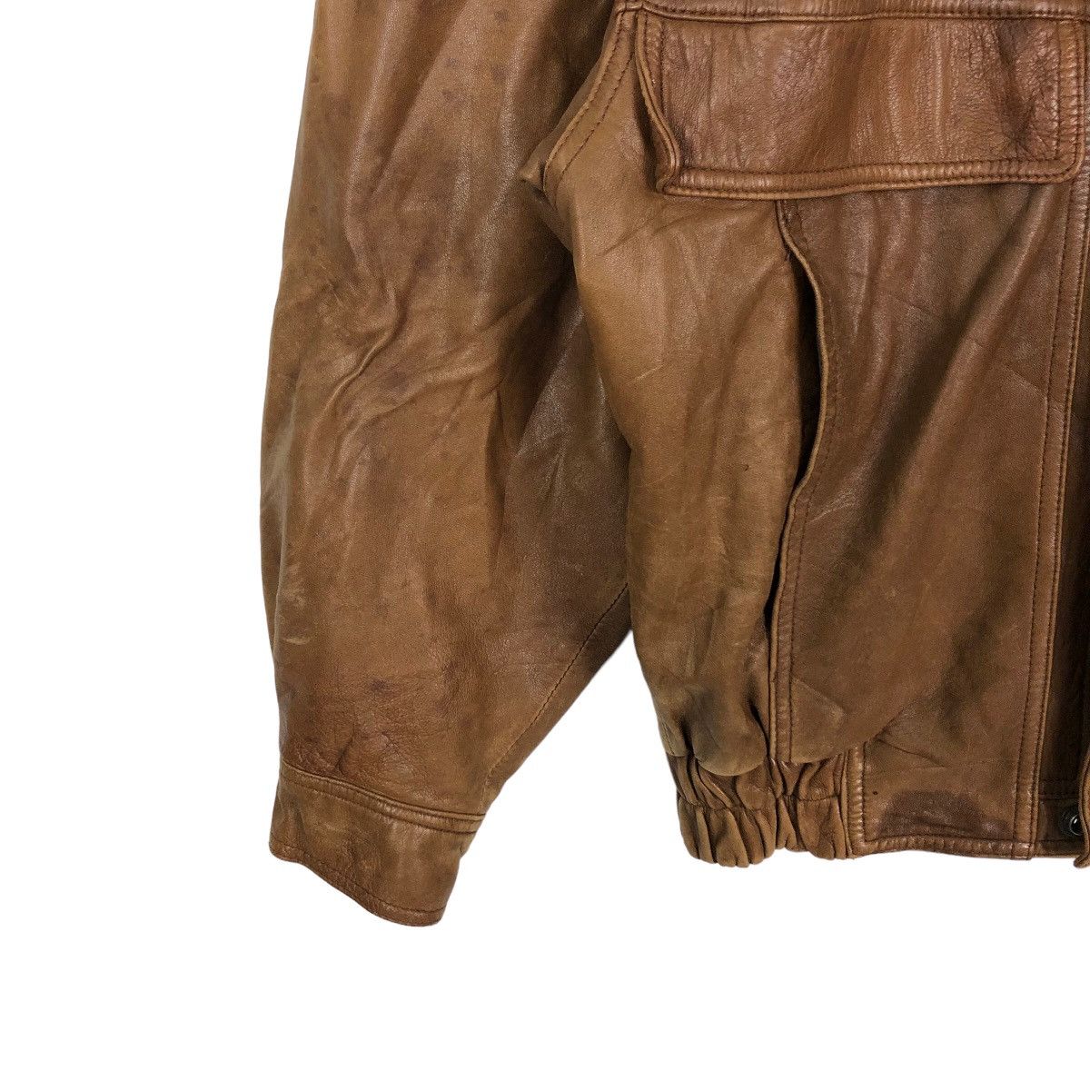 Japanese Brand VINTAGE PARACHUTE LEATHER JACKET HARAJUKU MOTHER ISSEYMIYAKE Size US M / EU 48-50 / 2 - 3 Thumbnail