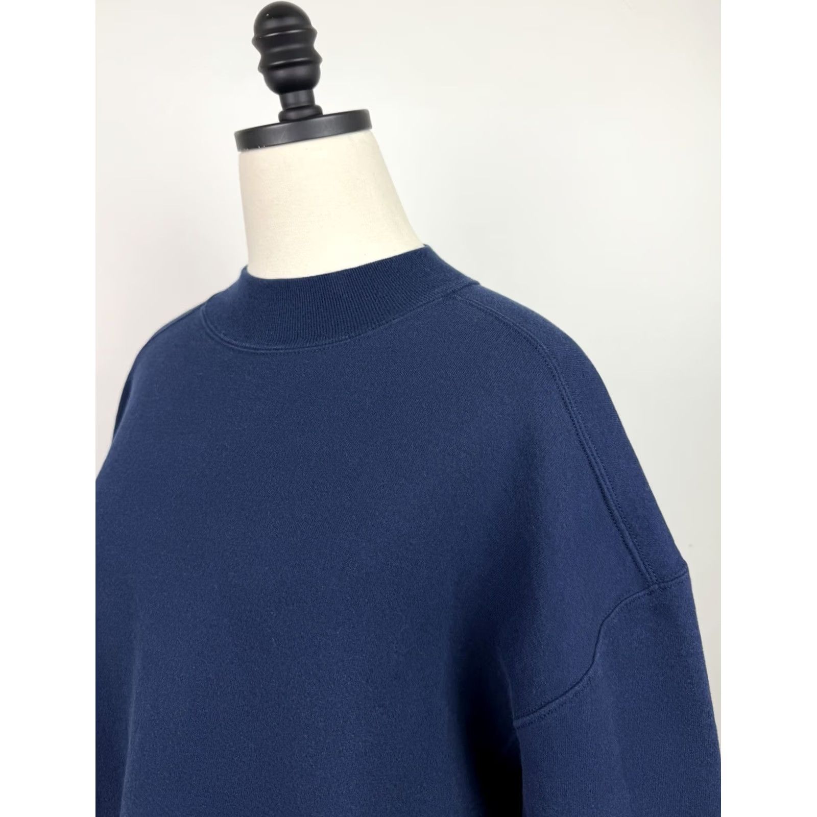 Vintage VINTAGE CHIC Sweatshirt Womens XL Navy Blue Blank Crewneck 90s Preppy Mom Size XL / US 12-14 / IT 48-50 - 6 Thumbnail