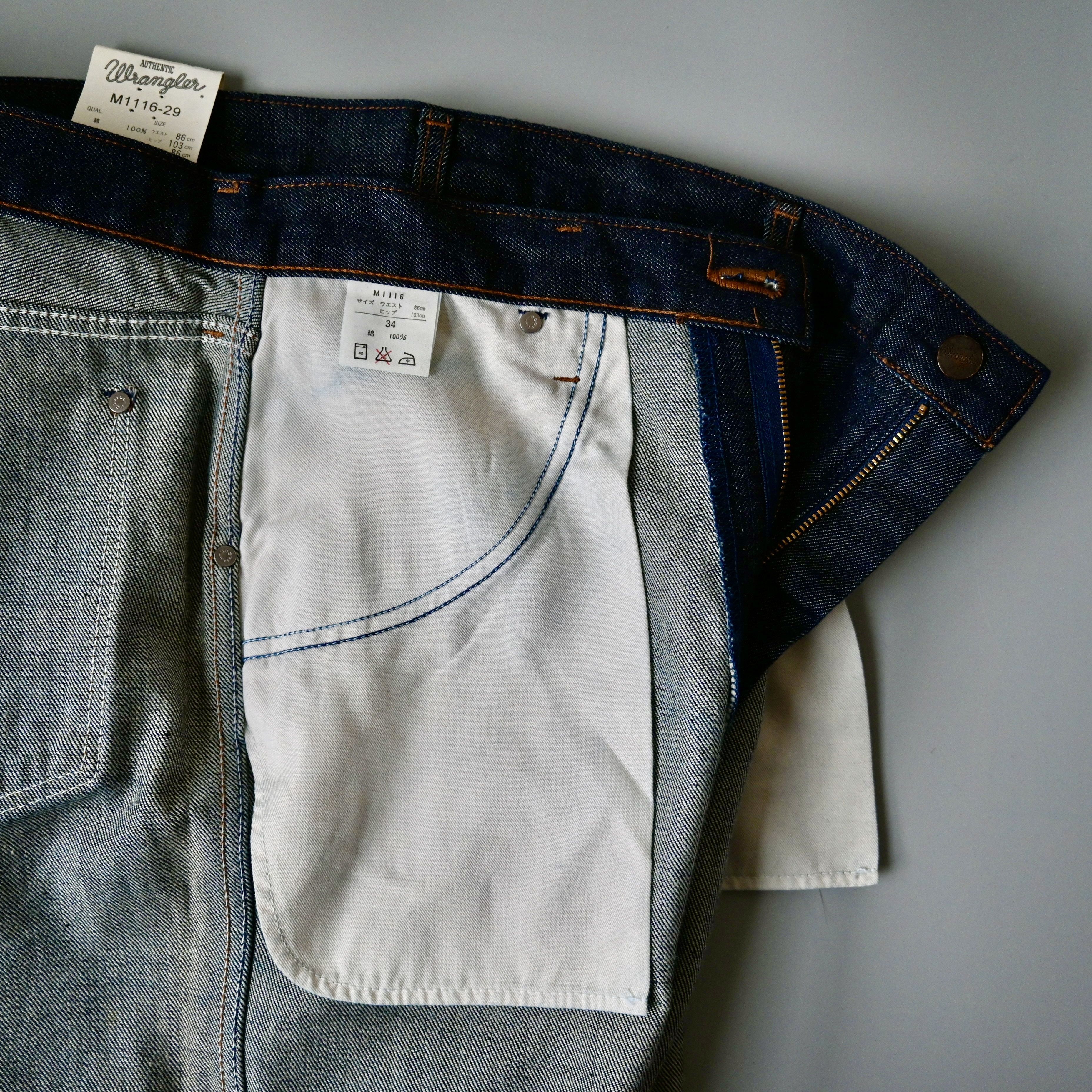 Japanese Brand DEADSTOCK 1990s Wrangler 11MWZ denim jeans made in Japan Size US 34 / EU 50 - 18 Thumbnail
