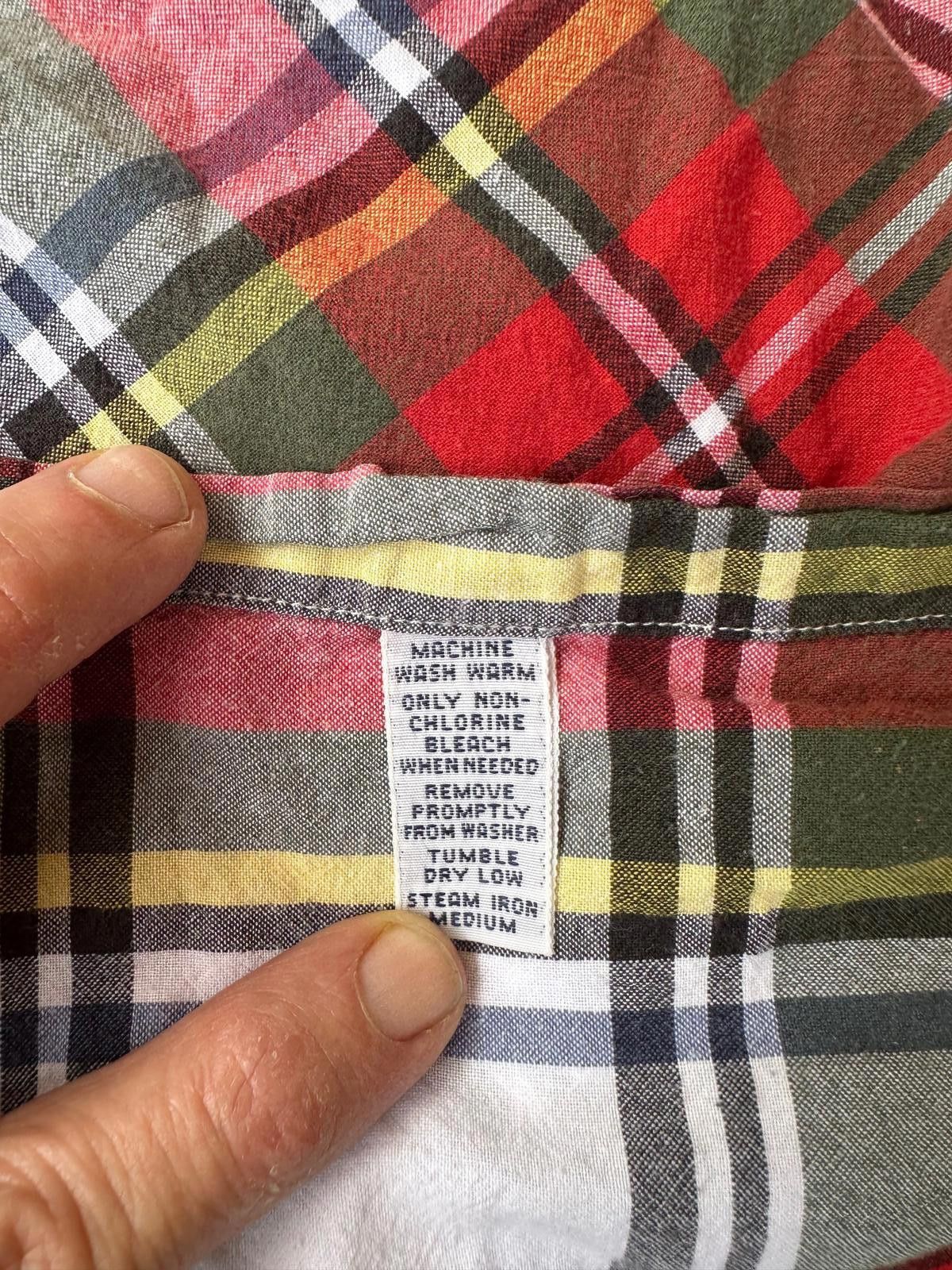 Polo Ralph Lauren Polo Ralph Lauren Men’s Large Shirt Plaid Tartan Red Green Size US L / EU 52-54 / 3 - 3 Thumbnail