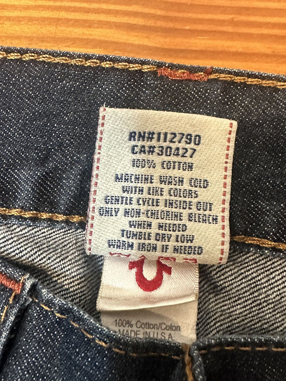True Religion Rare True Religion Straight-Leg Jeans-Super T Stitch Size US 30 / EU 46 - 7 Thumbnail