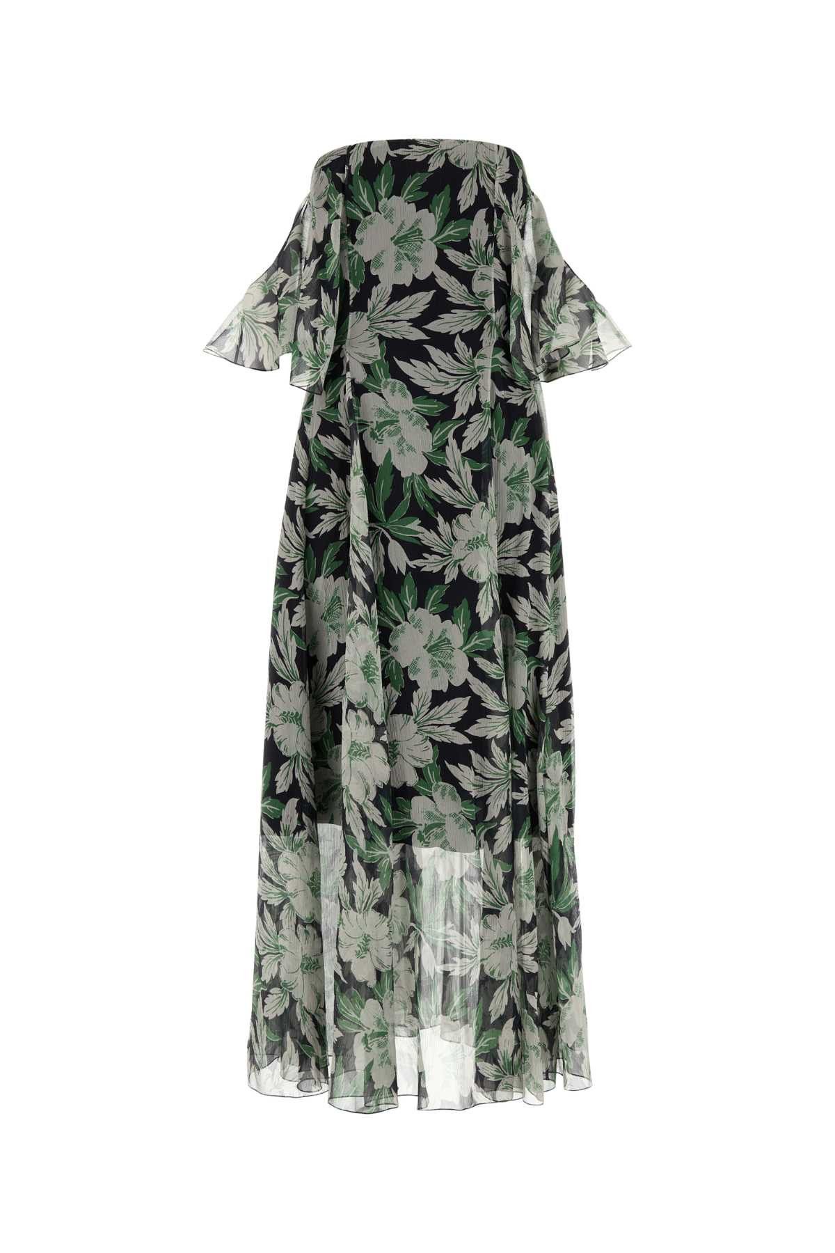 Loewe Printed Silk Dress Size M / US 6-8 / IT 42-44 - 1 Thumbnail