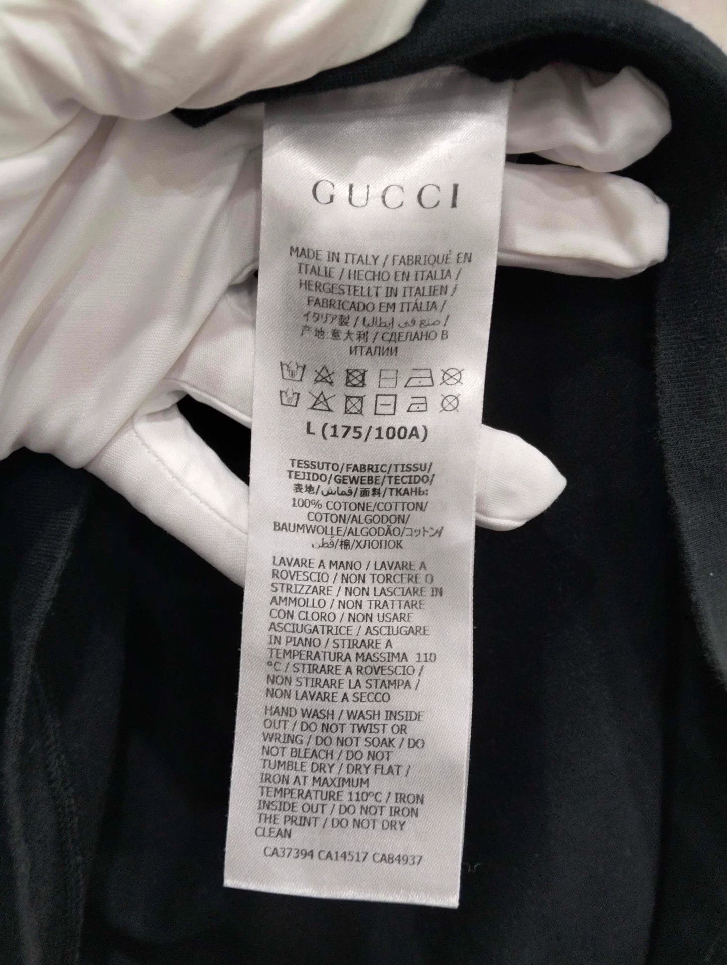Gucci Gucci Black Logo Short Sleeve Tee L Size US L / EU 52-54 / 3 - 5 Thumbnail