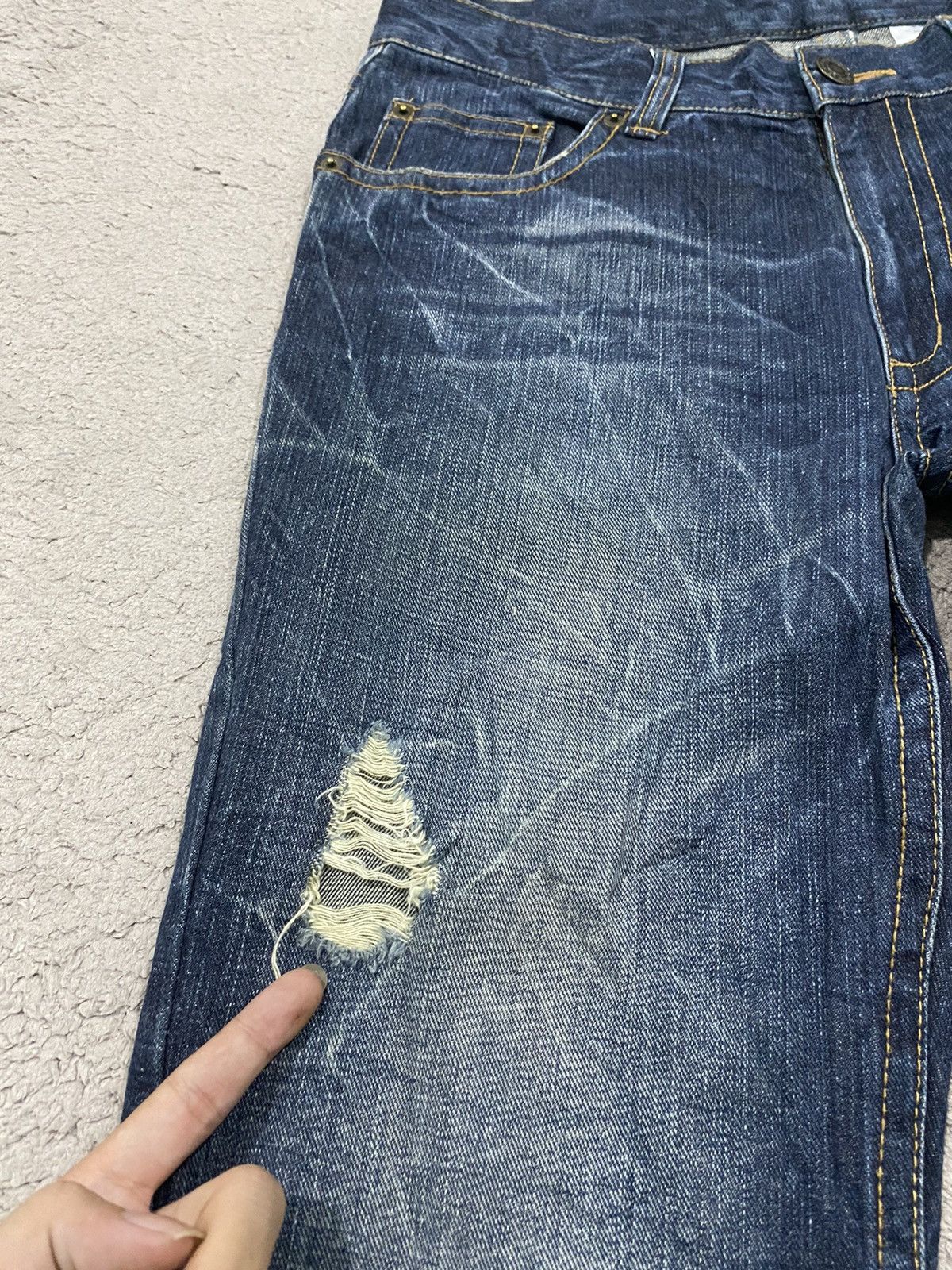 Hysteric Glamour Japanese Flare Jeans Jack Angel Denim Pants Size US 33 - 9 Thumbnail