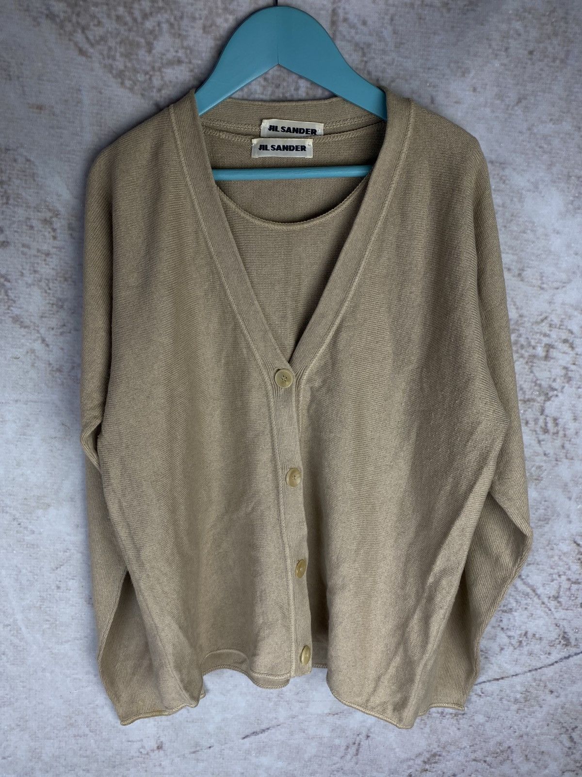 Jil Sander Jil Sander Wool set, Vest and Cardigan Size S / US 4 / IT 40 - 1 Thumbnail