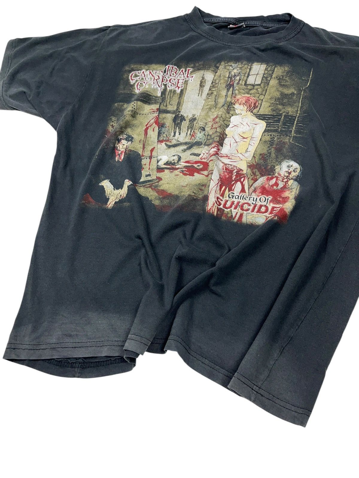 Band Tees × Vintage Vintage 00s Cannibal Corpse Gallery of Suicide T-shirt Size US XL / EU 56 / 4 - 3 Thumbnail
