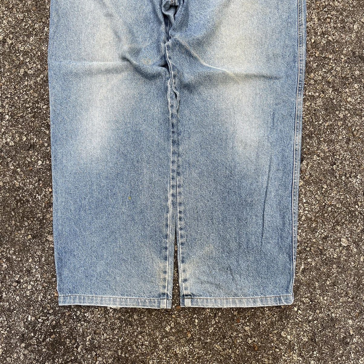 Designer × Lancel Baggy Jeans Lancel Paris Washed Blue Denim Size 32 Size US 32 / EU 48 - 3 Thumbnail