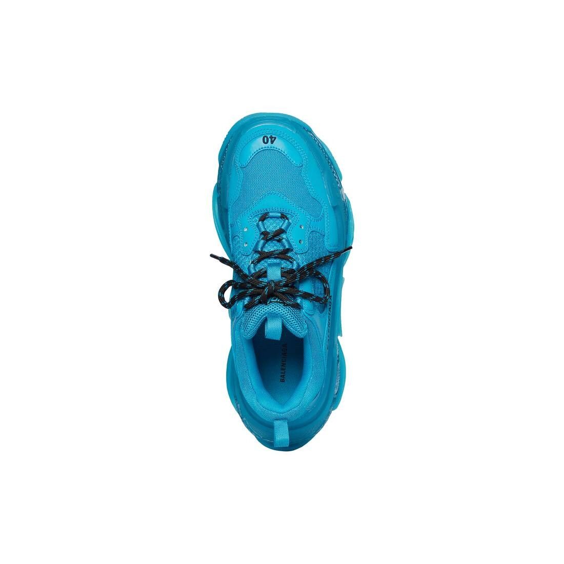 Balenciaga o1bcso1str1224 Triple S Clear Sole Sneakers in Blue Size US 13 / EU 46 - 5 Thumbnail